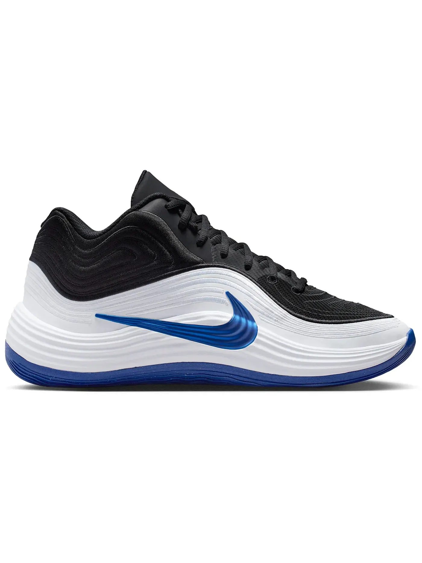 Мужские кроссовки для баскетбола Nike Precision 8 Mid Nike — изображение 1 из 1, черный/белый/синий/синий