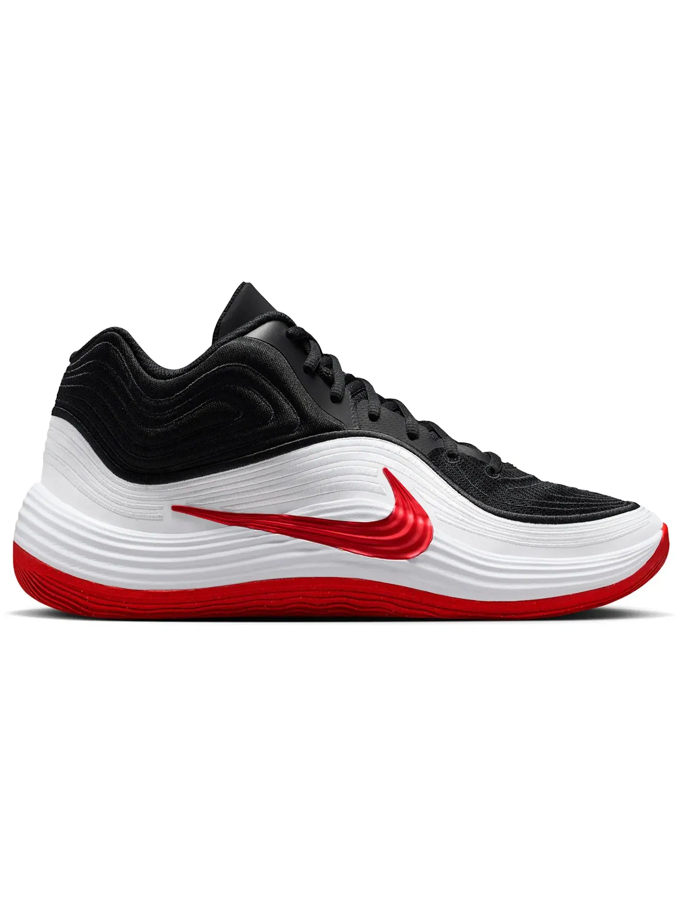 Мужские кроссовки для баскетбола Nike Precision 8 Mid — изображение 1 из 1, черный/белый/красный