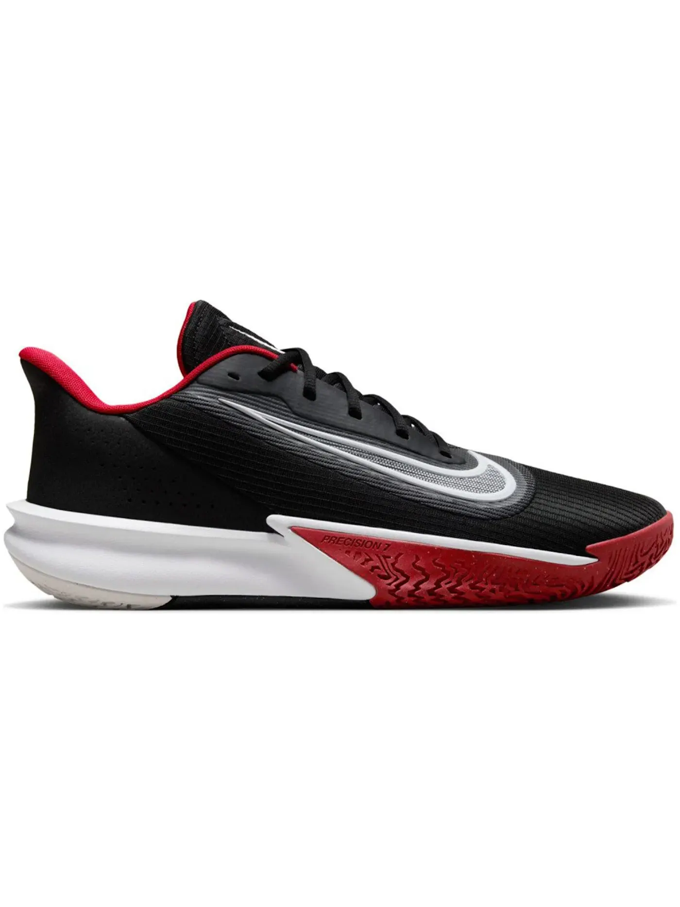 Мужские кроссовки для баскетбола Nike Precision VII — изображение 1 из 1, черный/красный/белый