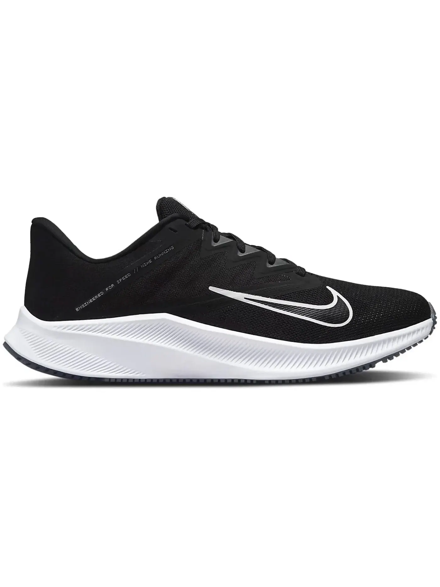 Мужские кроссовки Lifestyle Nike Quest 3 Nike — изображение 1 из 1, черный/белый/серый