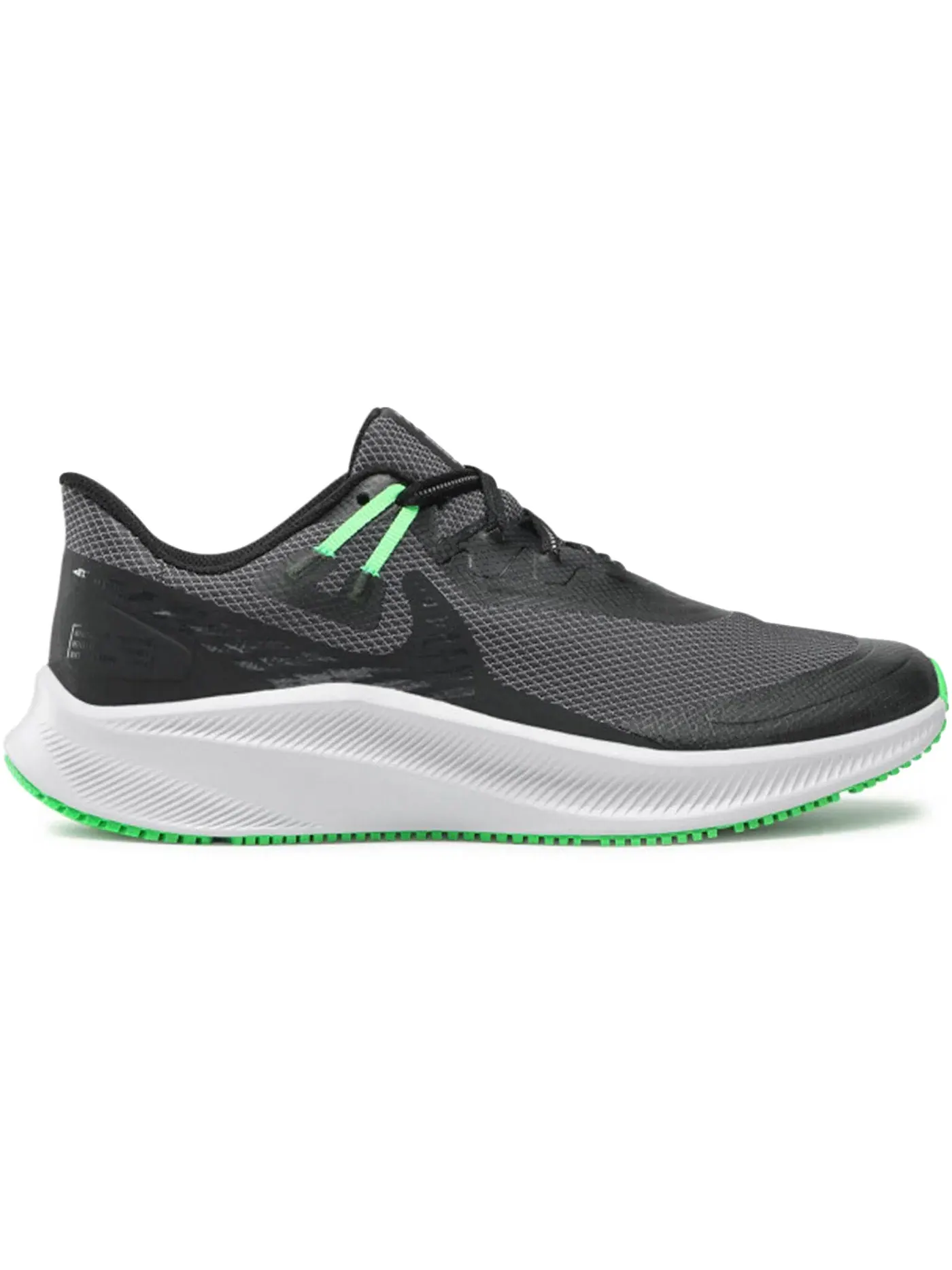 Мужские кроссовки Lifestyle Nike Quest 3 Shield — изображение 1 из 1, черный/черный