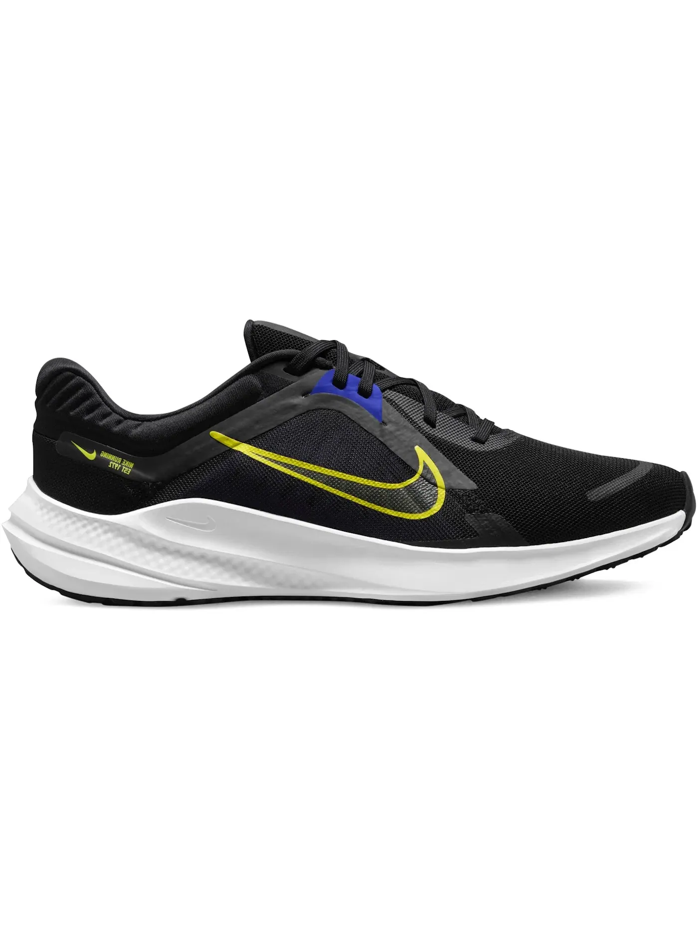 Мужские кроссовки беговые Nike Quest 5 — изображение 1 из 1, черный/синий/белый