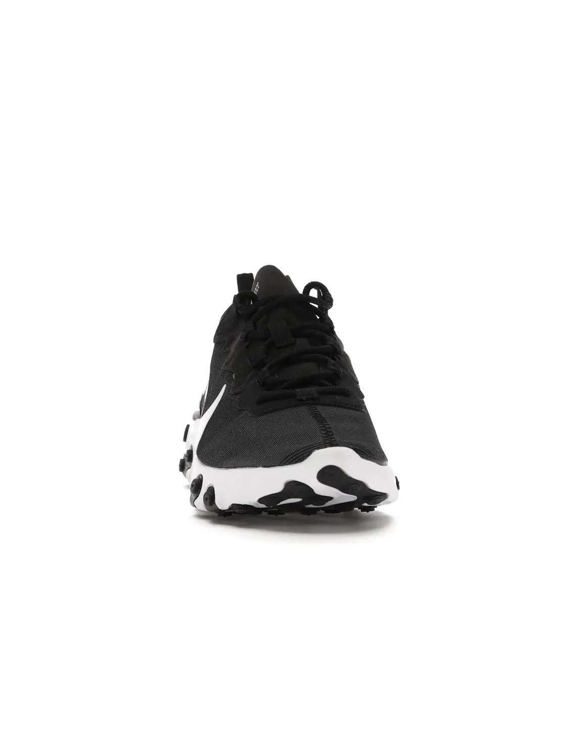 Женские кроссовки для бега с амортизацией Nike React Element 55 — изображение 2 из 4, черный/белый