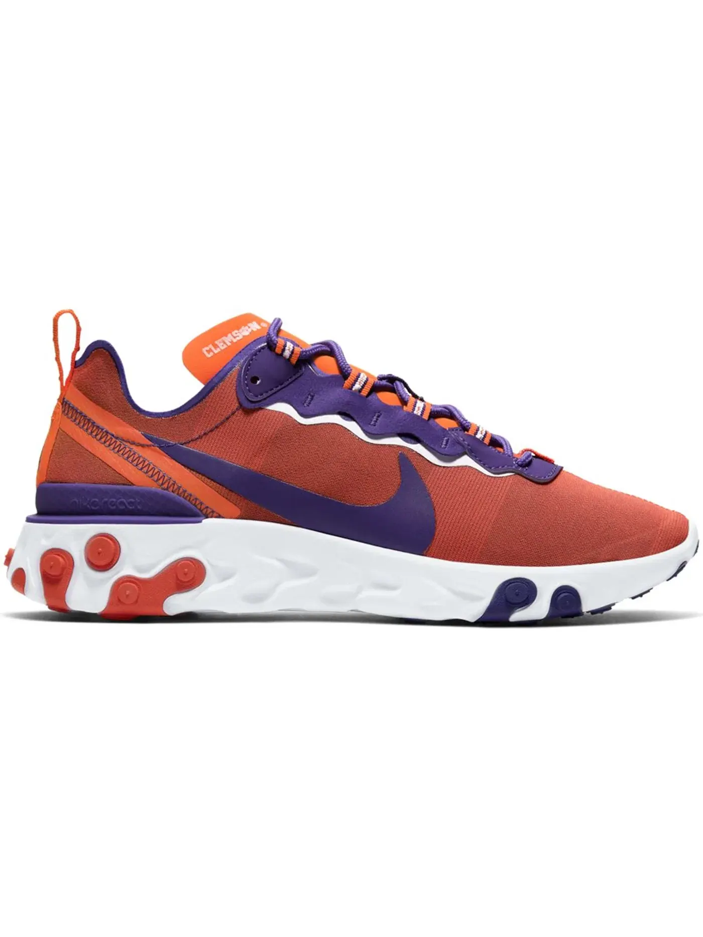 Мужские кроссовки Lifestyle Nike React Element 55 — изображение 1 из 1, оранжевый/белый