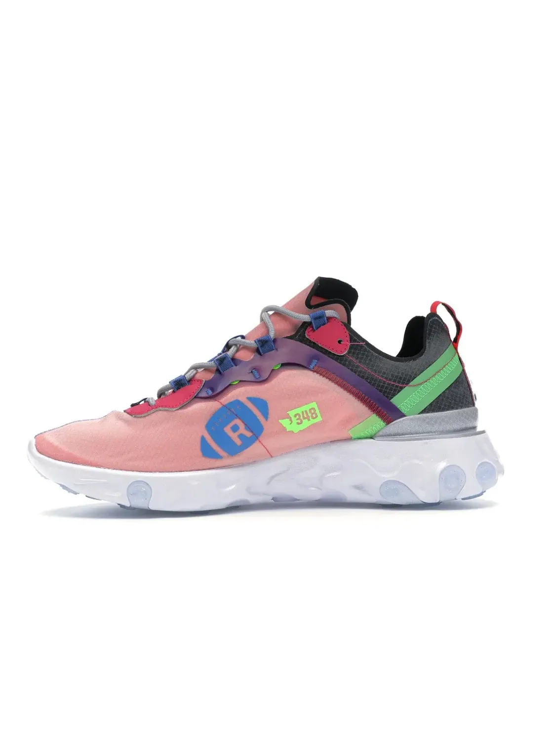 Мужские кроссовки Lifestyle Nike React Element 55 — изображение 3 из 4, мульти-/белый