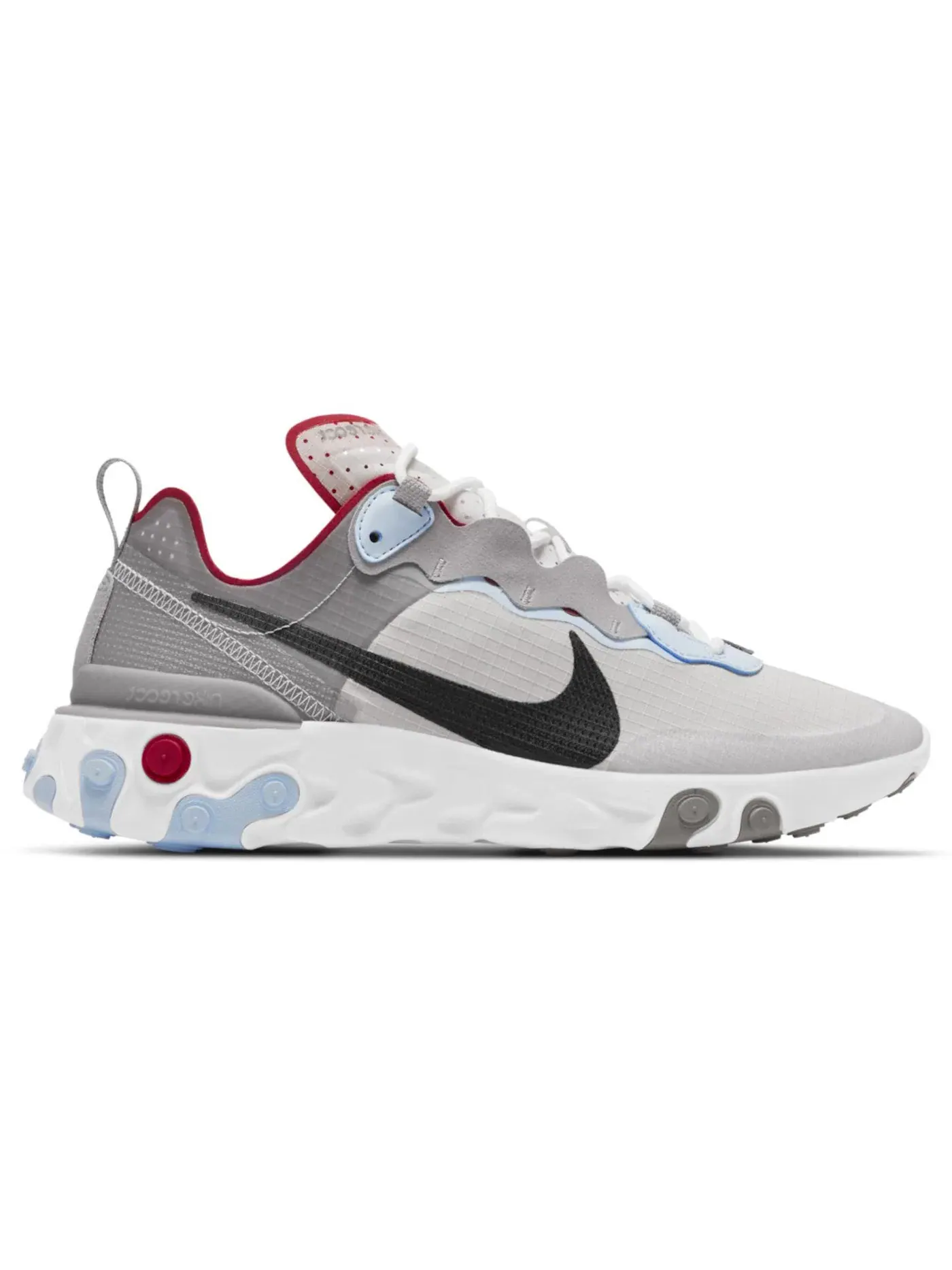 Мужские кроссовки Lifestyle Nike React Element 55 — изображение 1 из 1, серый/синий/черный