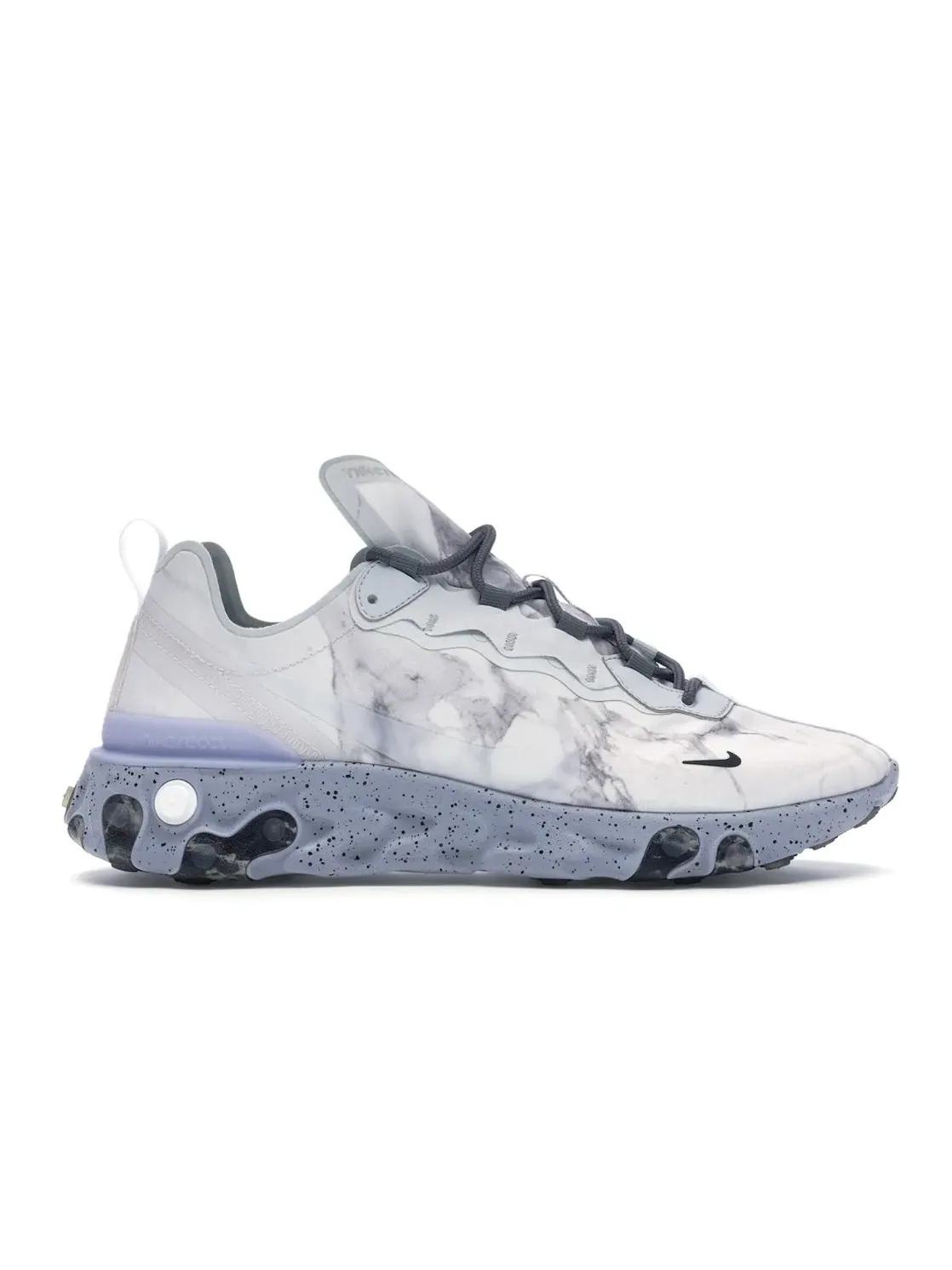 Мужские кроссовки Lifestyle с принтом Nike React Element 55 Nike — изображение 1 из 4, белый-черный