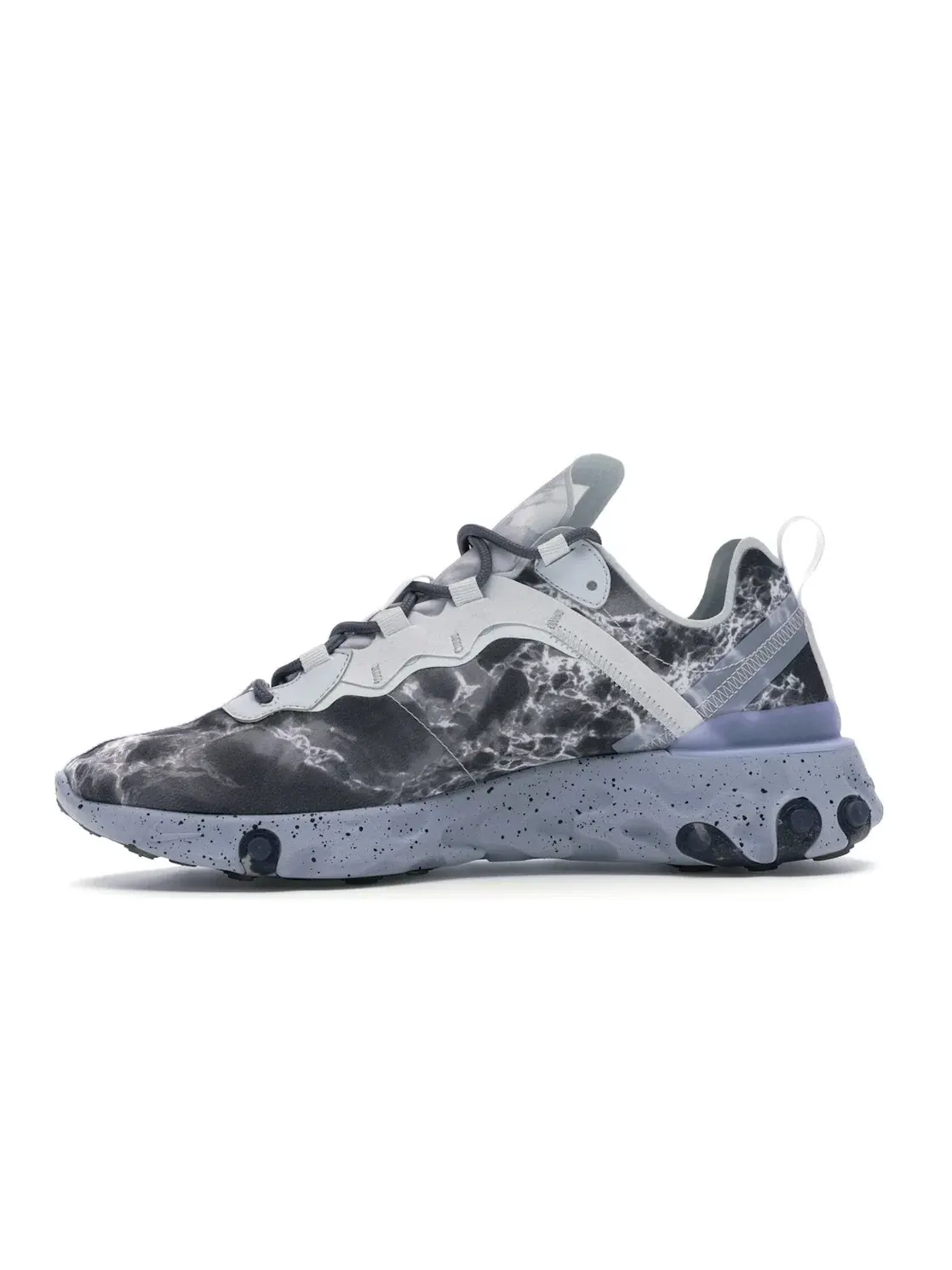 Мужские кроссовки Lifestyle с принтом Nike React Element 55 Nike — изображение 3 из 4, белый-черный
