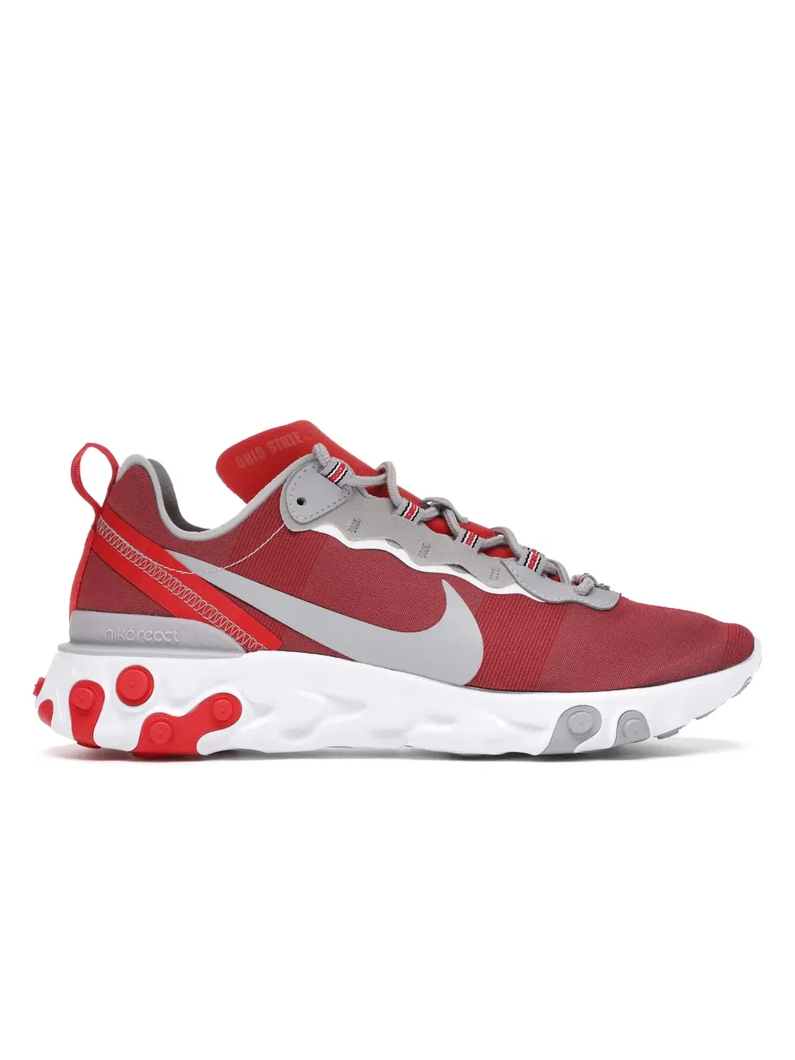 Мужские кроссовки Lifestyle Nike React Element 55 — изображение 1 из 4, красный/белый-серый