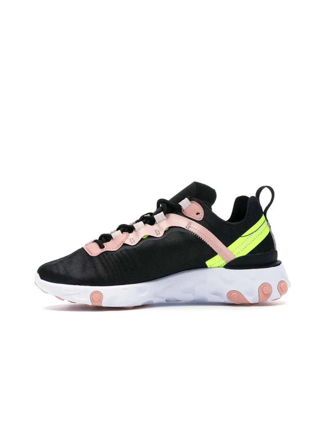 Женские кроссовки Lifestyle Nike React Element 55 Premium — изображение 3 из 4, черный светлый розовый