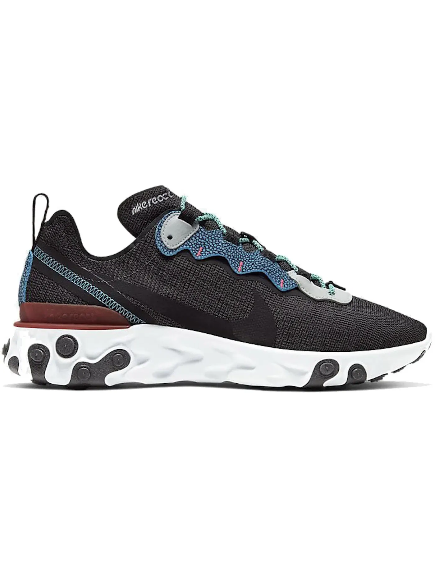 Мужские кроссовки Lifestyle Nike React Element 55 SE — изображение 1 из 1, платиновый-красный-синий