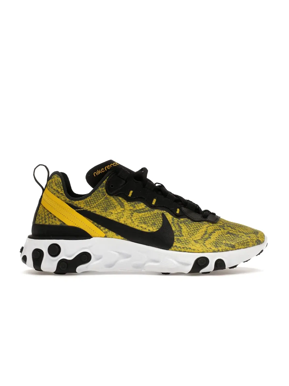 Женские кроссовки Lifestyle Nike React Element 55 — изображение 1 из 4, желтый/черный/белый