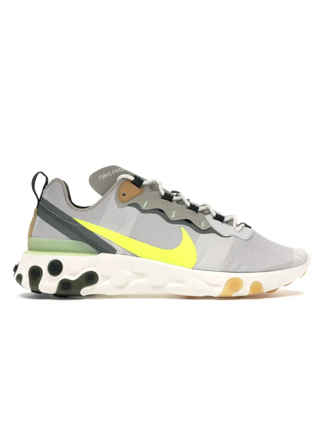 Мужские кроссовки Lifestyle React Element 55 Nike, Spruce Aura/Spruce Fog-Barely Volt-Volt — изображение 1 из 4