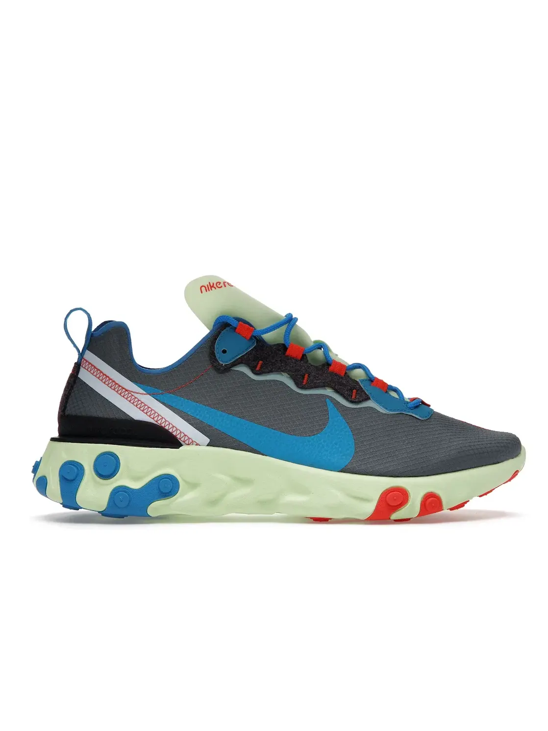 Мужские кроссовки Lifestyle с контрастным дизайном Nike React Element 55 — изображение 1 из 4, темный серый-синий-синий