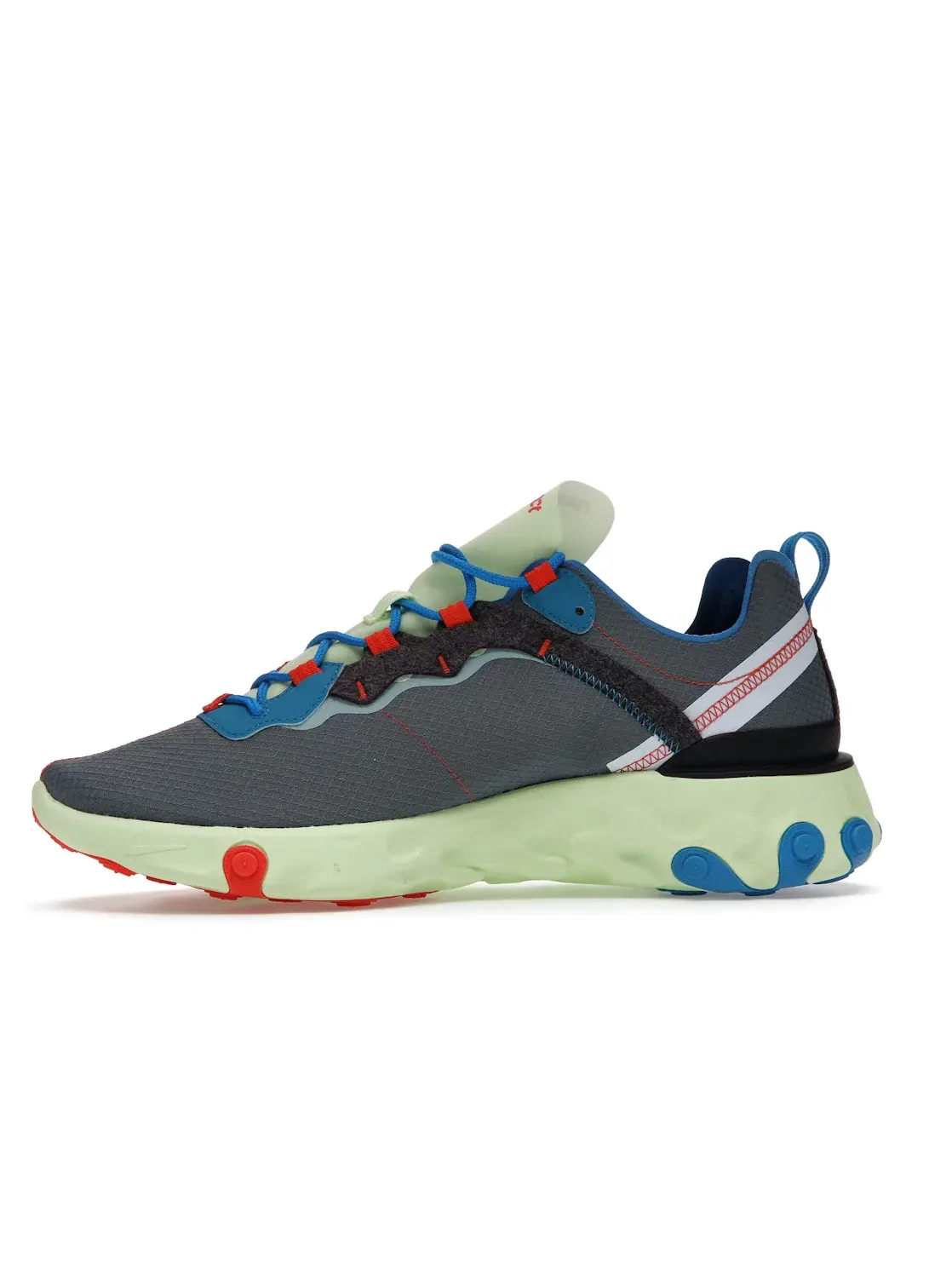 Мужские кроссовки Lifestyle с контрастным дизайном Nike React Element 55 — изображение 3 из 4, темный серый-синий-синий