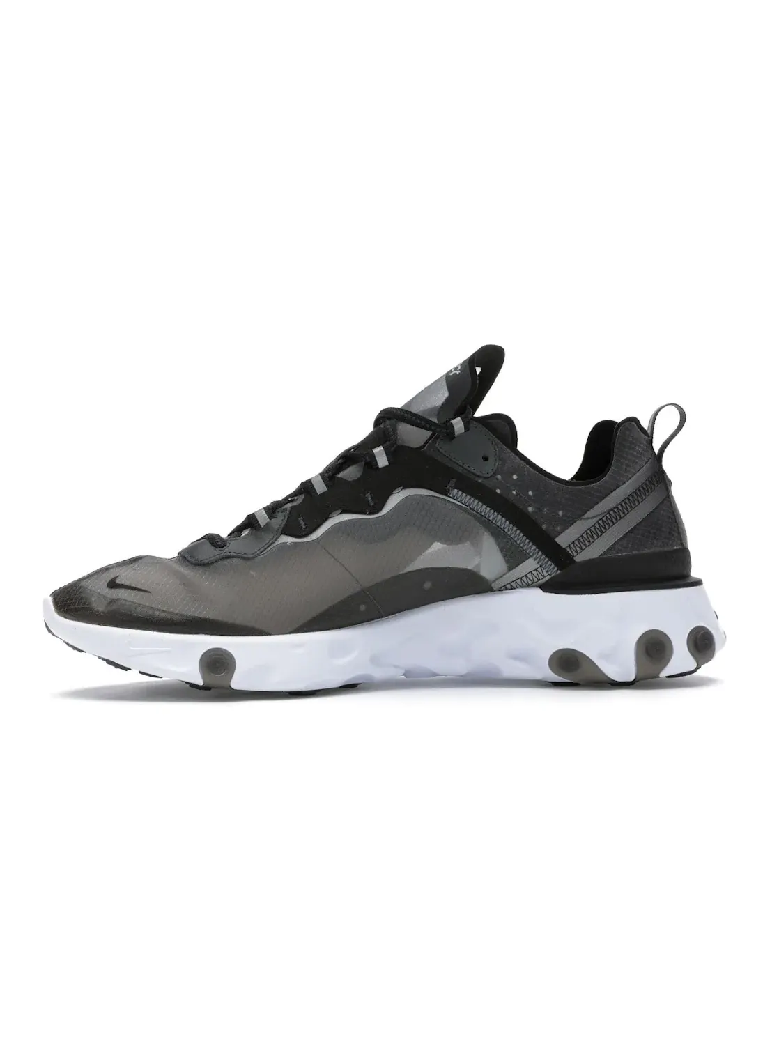Мужские кроссовки Lifestyle Nike React Element 87 — изображение 3 из 4, черный-белый