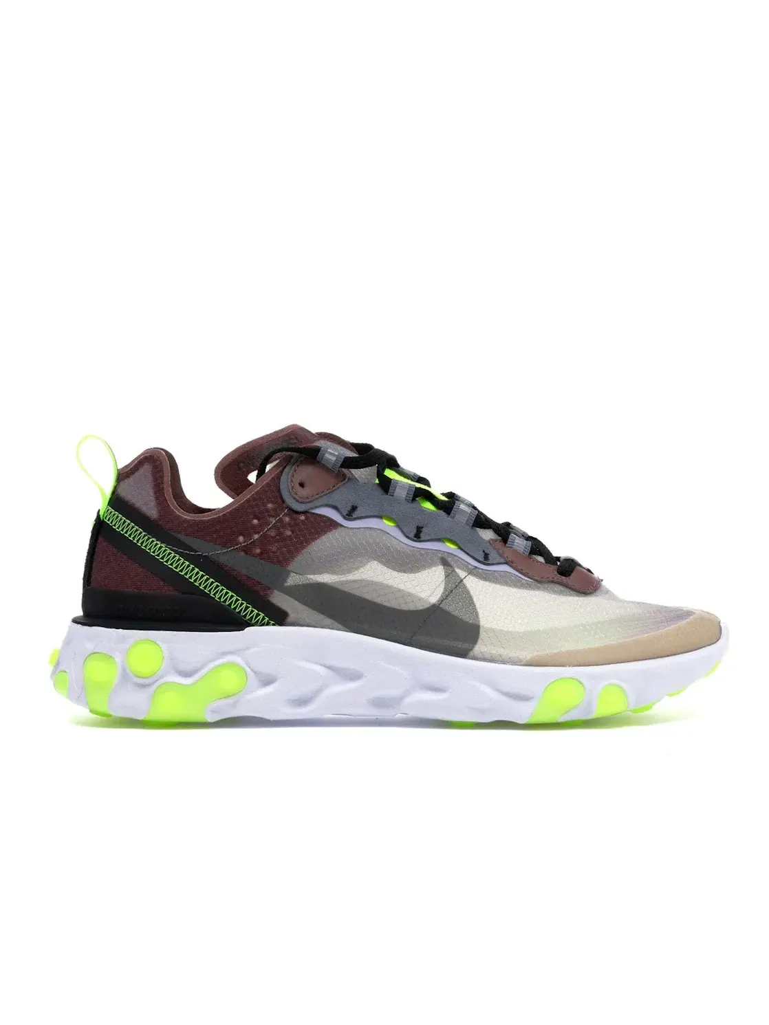 Мужские кроссовки Lifestyle Nike React Element 87 — изображение 1 из 4, песочный/серый