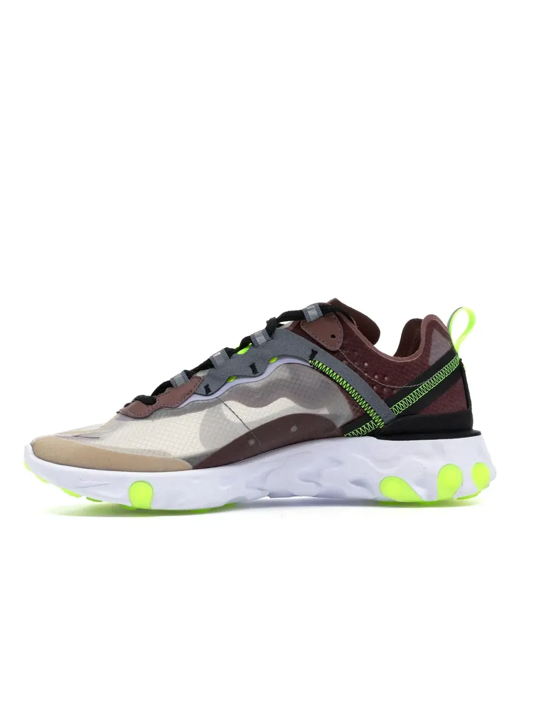 Мужские кроссовки Lifestyle Nike React Element 87 — изображение 3 из 4, песочный/серый