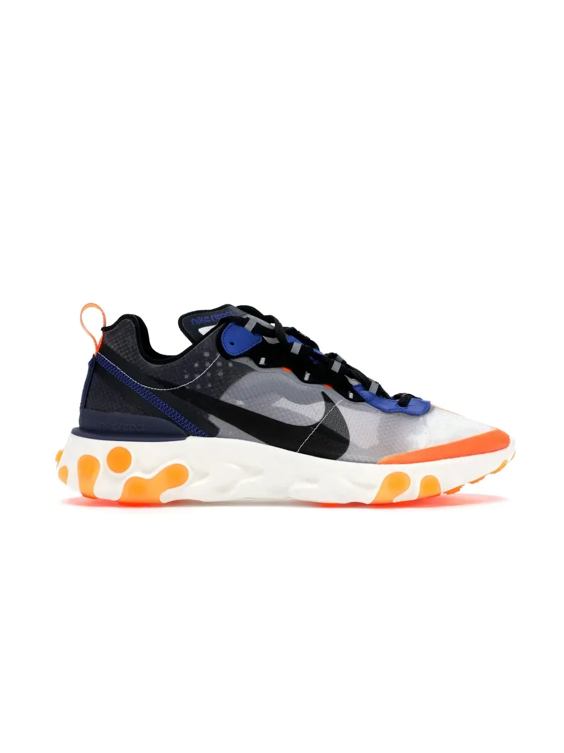 Мужские кроссовки Lifestyle Nike React Element 87 — изображение 1 из 4, серый/черный-синий