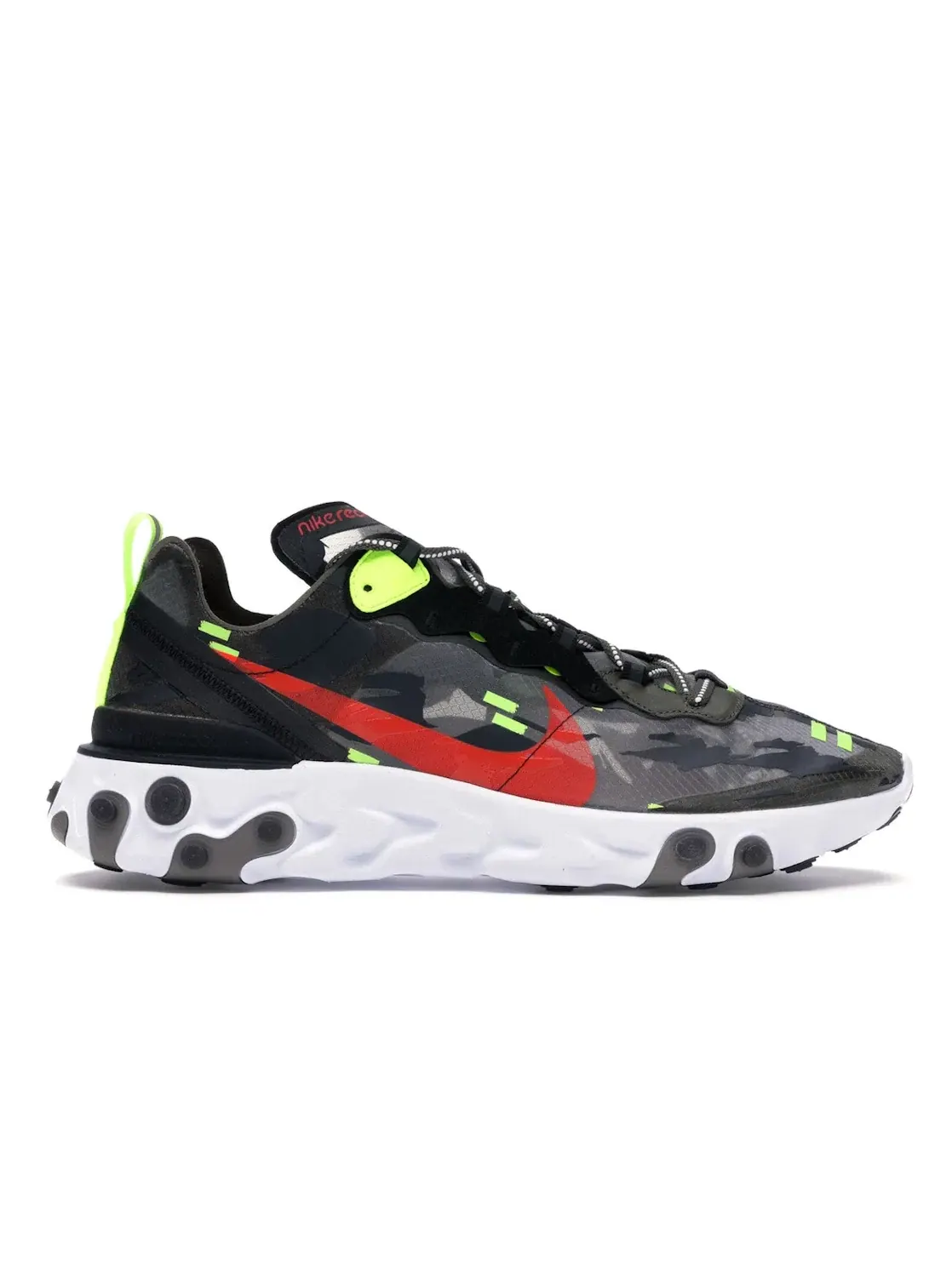 Мужские кроссовки Lifestyle Nike React Element 87 — изображение 1 из 4, оливковый/черный--яркий