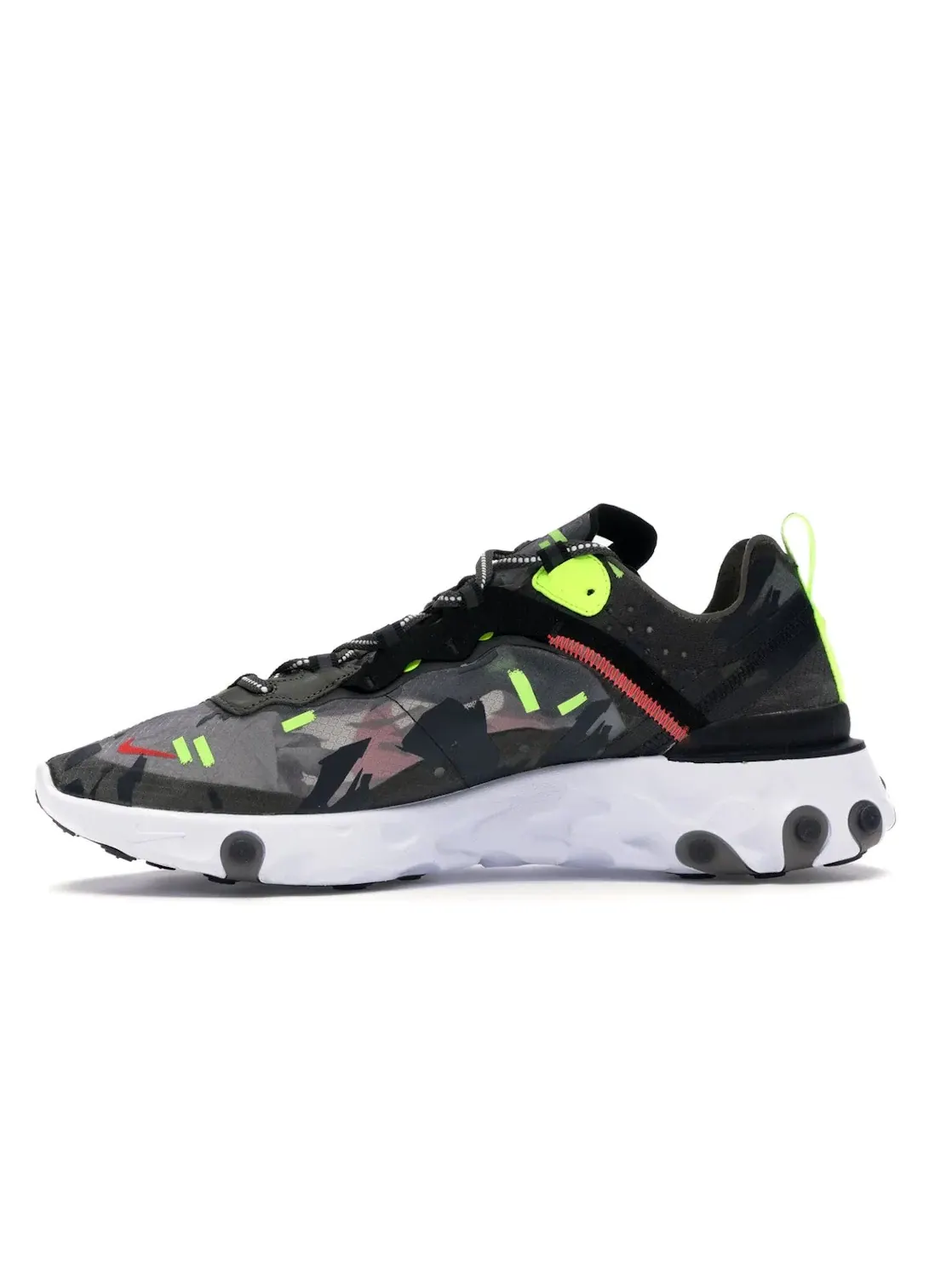 Мужские кроссовки Lifestyle Nike React Element 87 — изображение 3 из 4, оливковый/черный--яркий