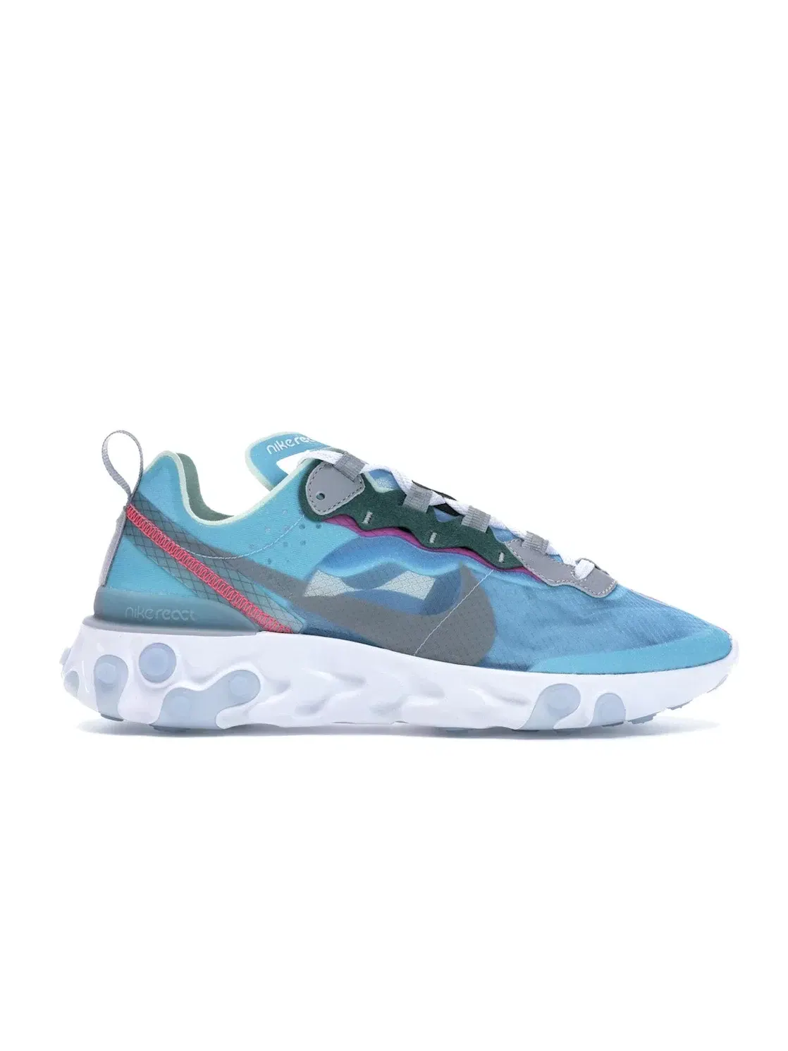 Мужские кроссовки Lifestyle с принтом Nike React Element 87 Nike — изображение 1 из 4, черный-серый-красный