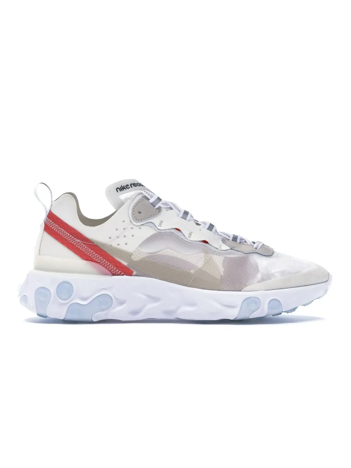 Мужские кроссовки lifestyle Nike React Element 87 — изображение 1 из 4, светлый белый оранжевый