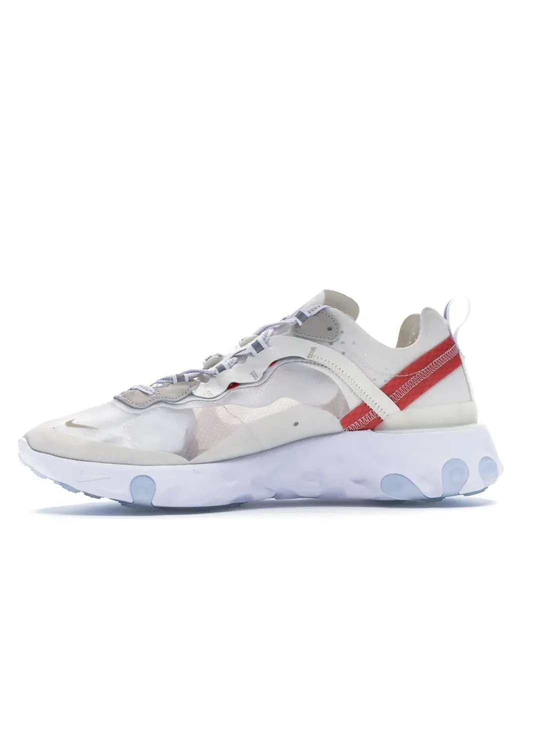 Мужские кроссовки lifestyle Nike React Element 87 — изображение 3 из 4, светлый белый оранжевый