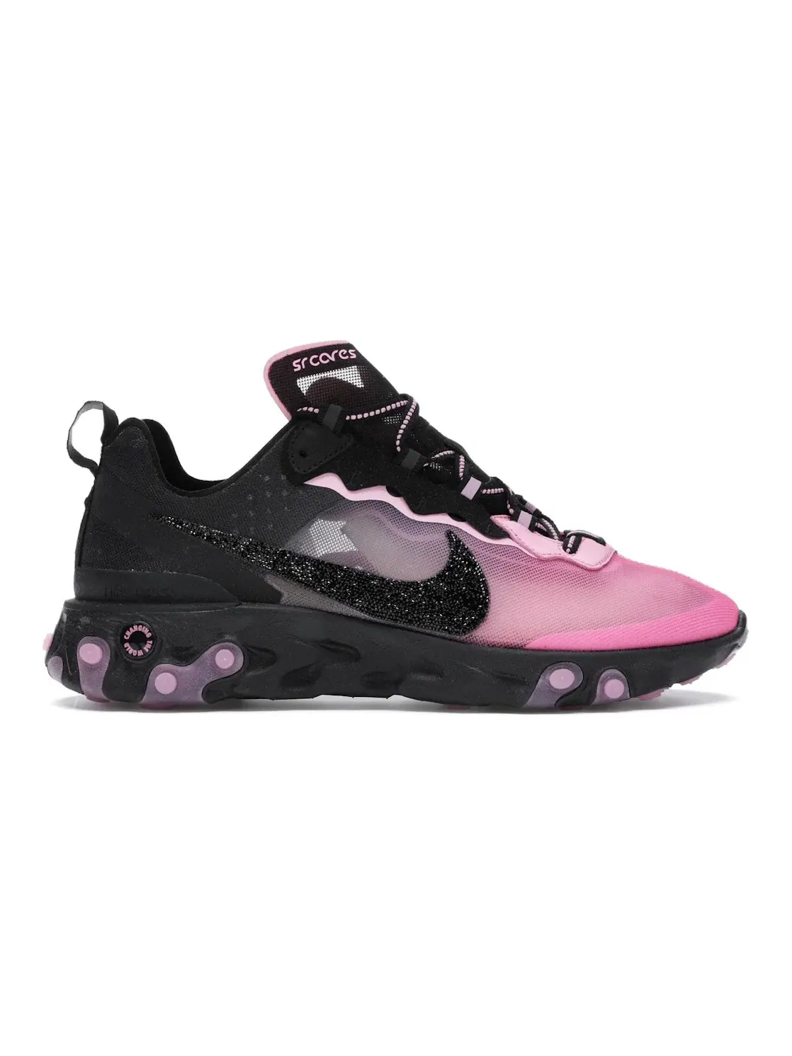 Мужские кроссовки Lifestyle Nike React Element 87 — изображение 1 из 4, черный/розовый