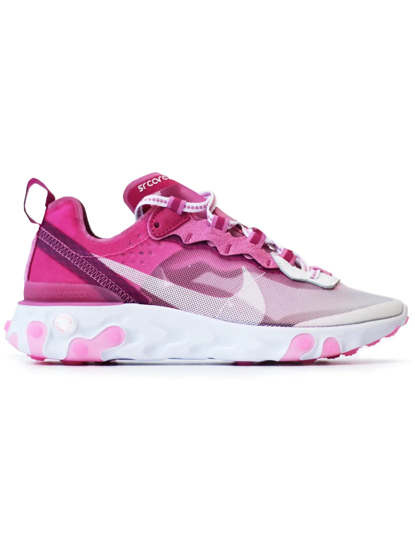 Мужские кроссовки Lifestyle Nike React Element 87 — изображение 1 из 1, белый/розовый