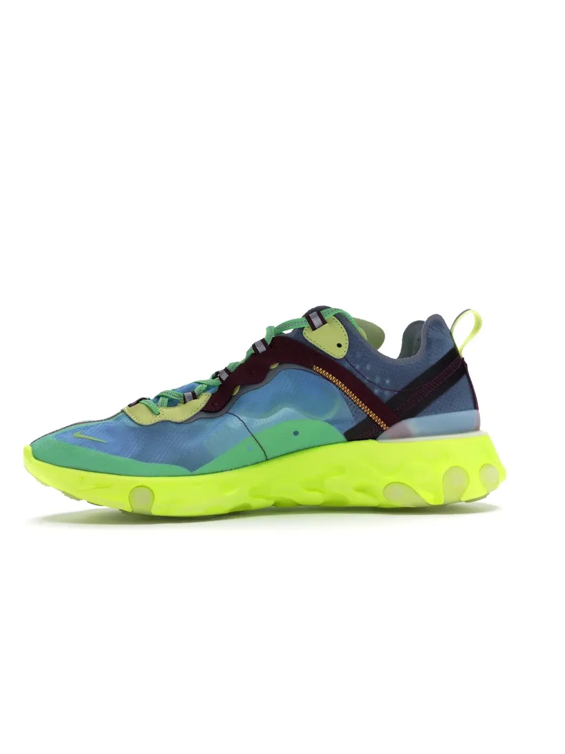 Мужские кроссовки с прозрачным верхом Nike React Element 87 Undercover Lakeside — изображение 3 из 4, желтый