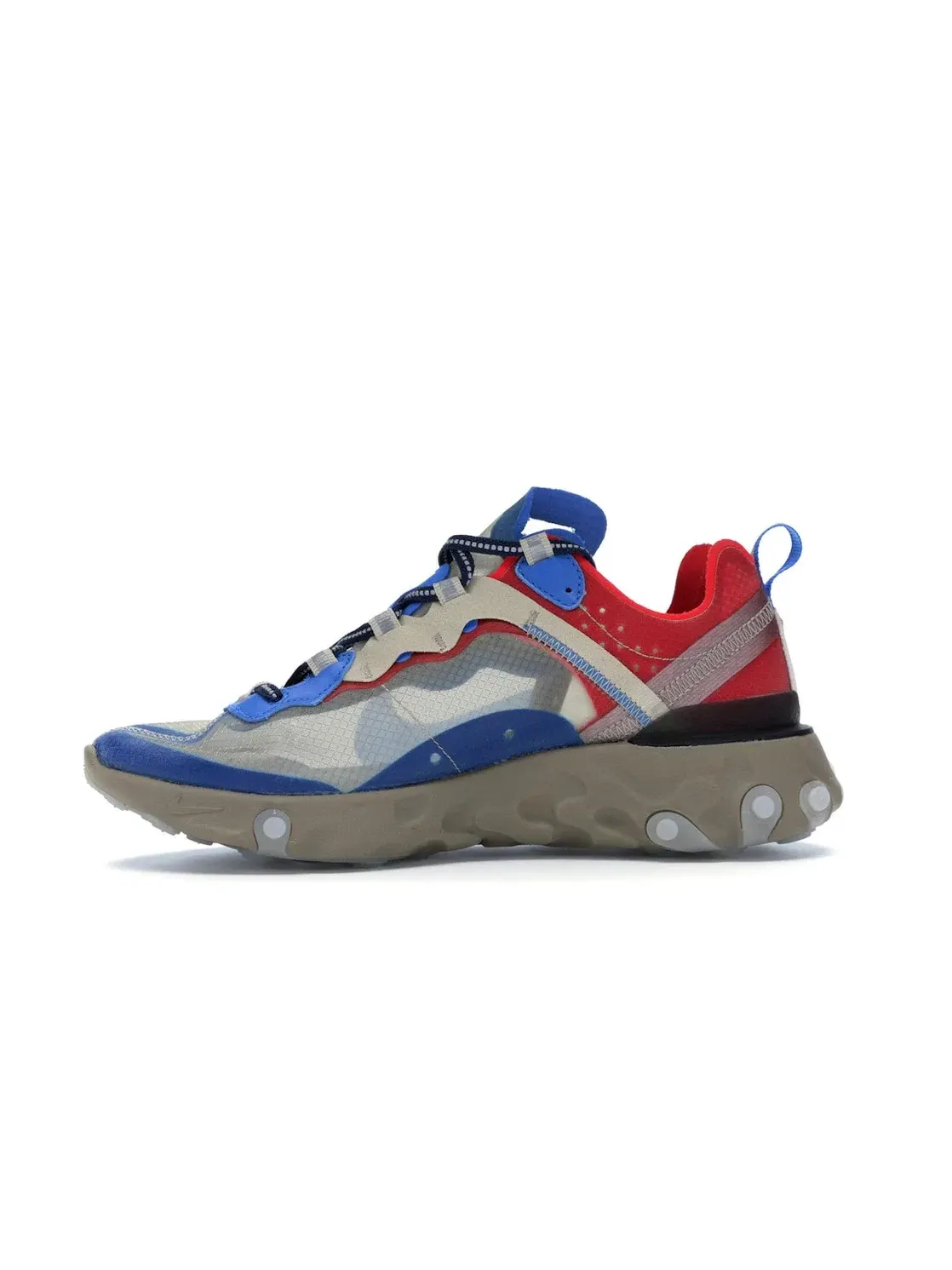 Мужские кроссовки Lifestyle с принтом Nike React Element 87 — изображение 3 из 4, светлый бежевый/синий
