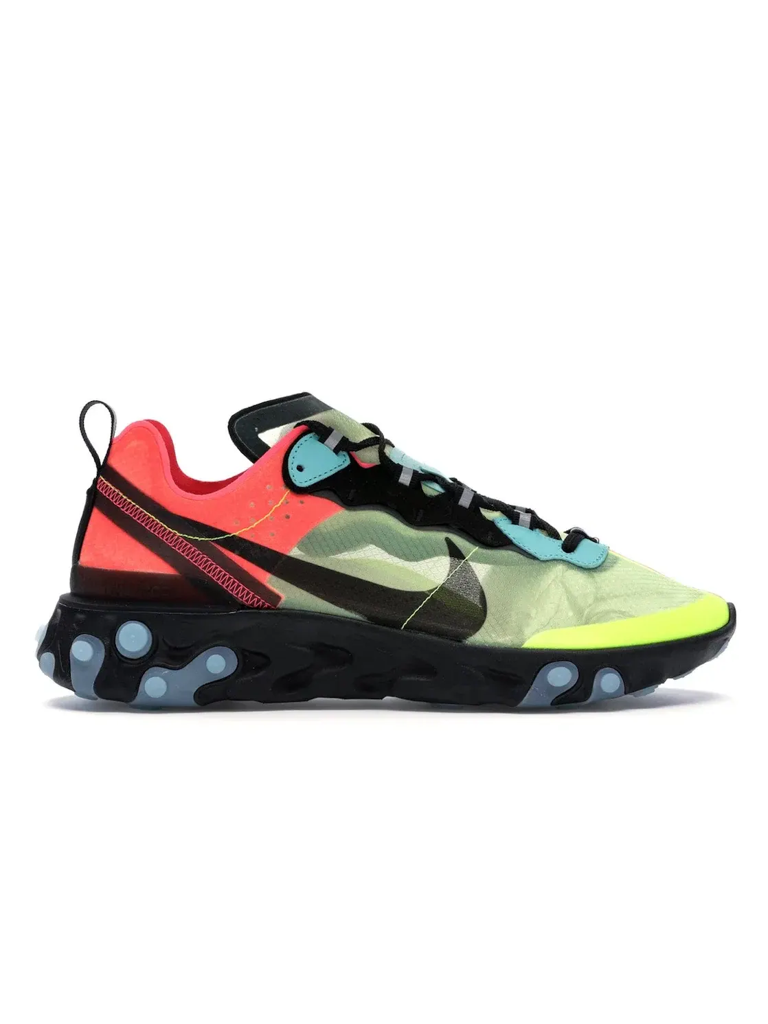 Мужские кроссовки Lifestyle Nike React Element 87 — изображение 1 из 4, зеленый-розовый-черный