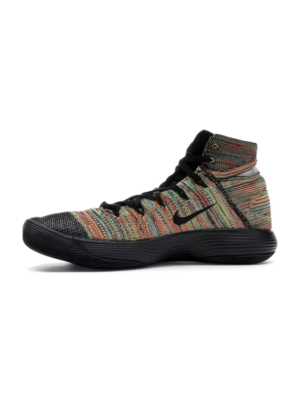 Мужские кроссовки для баскетбола Flyknit Nike React Hyperdunk 2017 Nike — изображение 3 из 4, черный/черный-белый