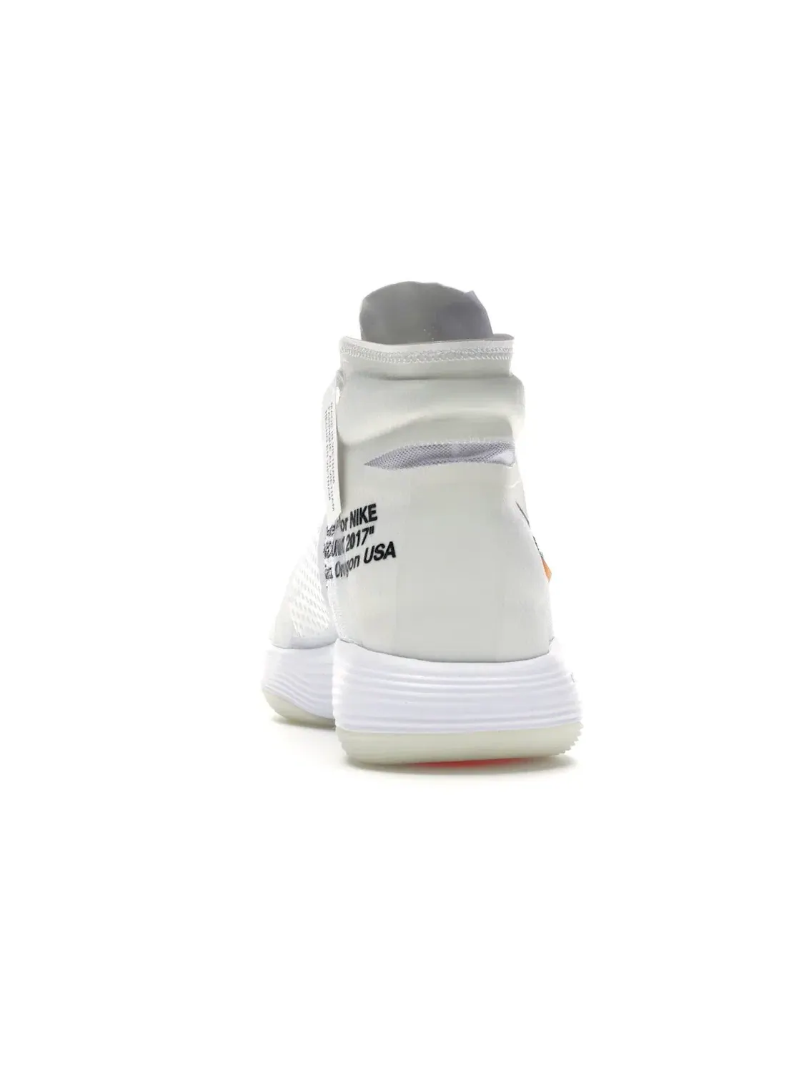 Мужские кроссовки для баскетбола Nike React Hyperdunk 2017 Flyknit Off-White — изображение 4 из 4, белый/белый-белый