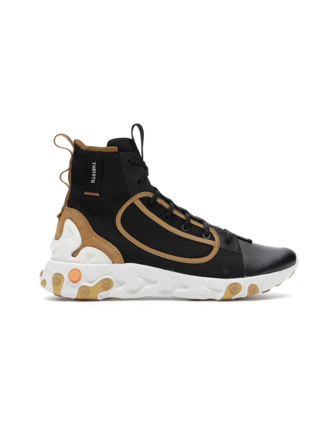 Мужские кроссовки с высоким верхом Nike React Ianga — изображение 1 из 4, черный/белый