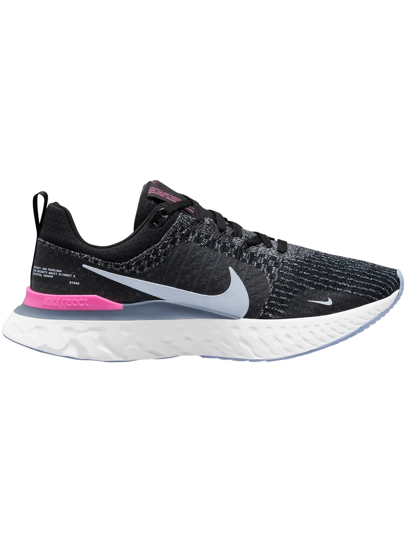 Мужские кроссовки для бега Nike React Infinity Run — изображение 1 из 1, черный/серый