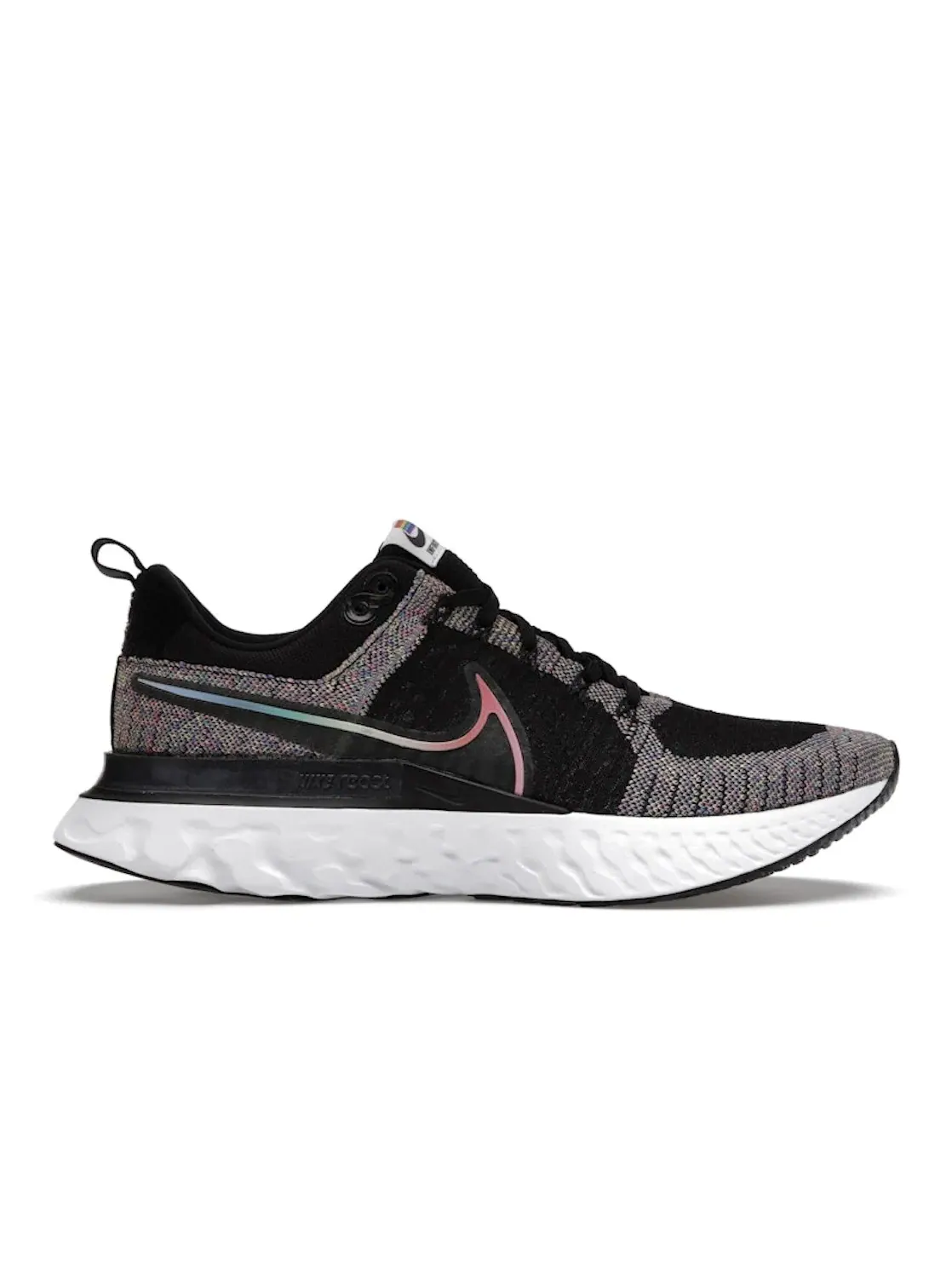 Мужские кроссовки для бега Nike React Infinity Run Flyknit 2 — изображение 1 из 4, черный/мульти--розовый