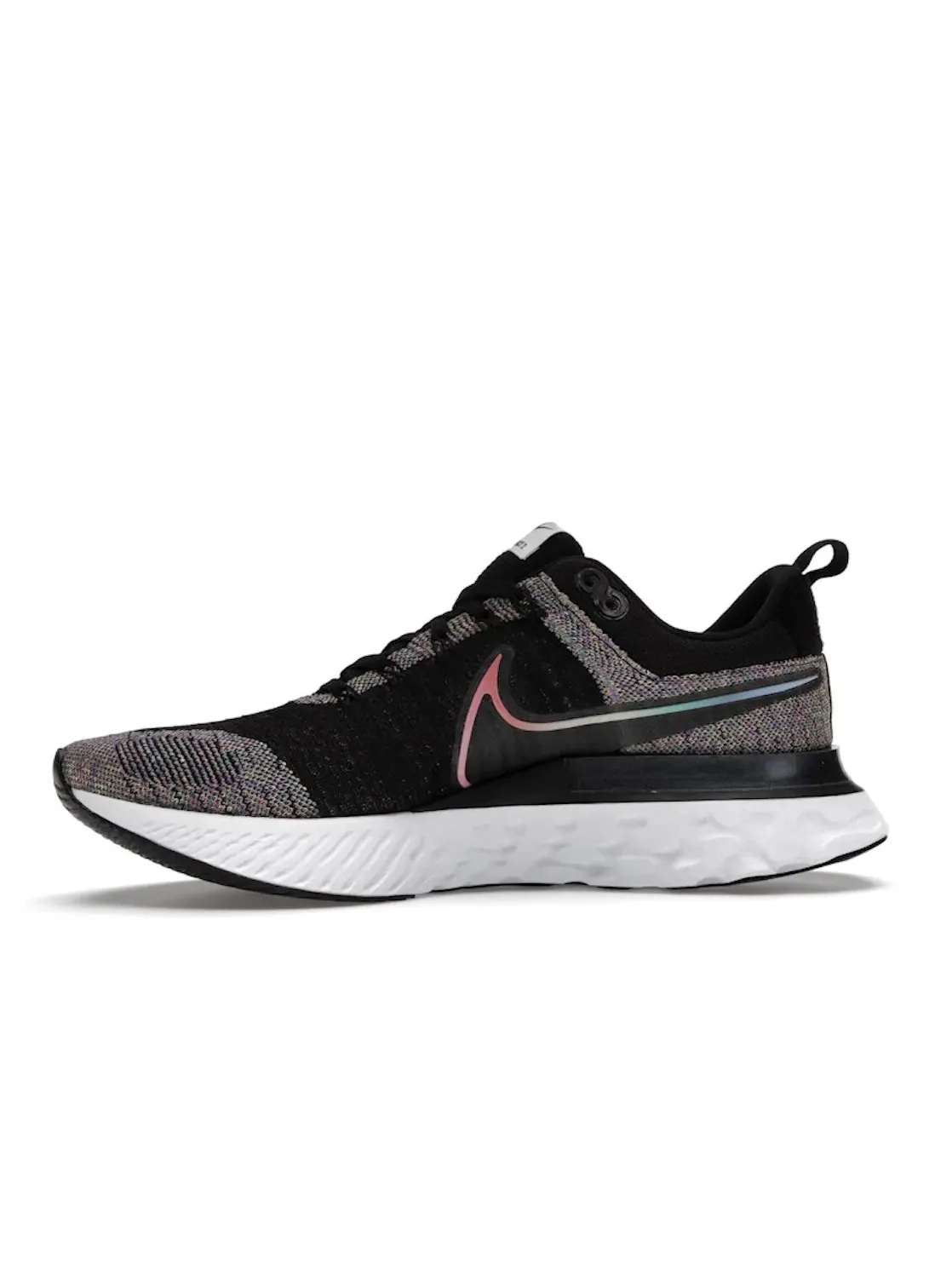 Мужские кроссовки для бега Nike React Infinity Run Flyknit 2 — изображение 3 из 4, черный/мульти--розовый