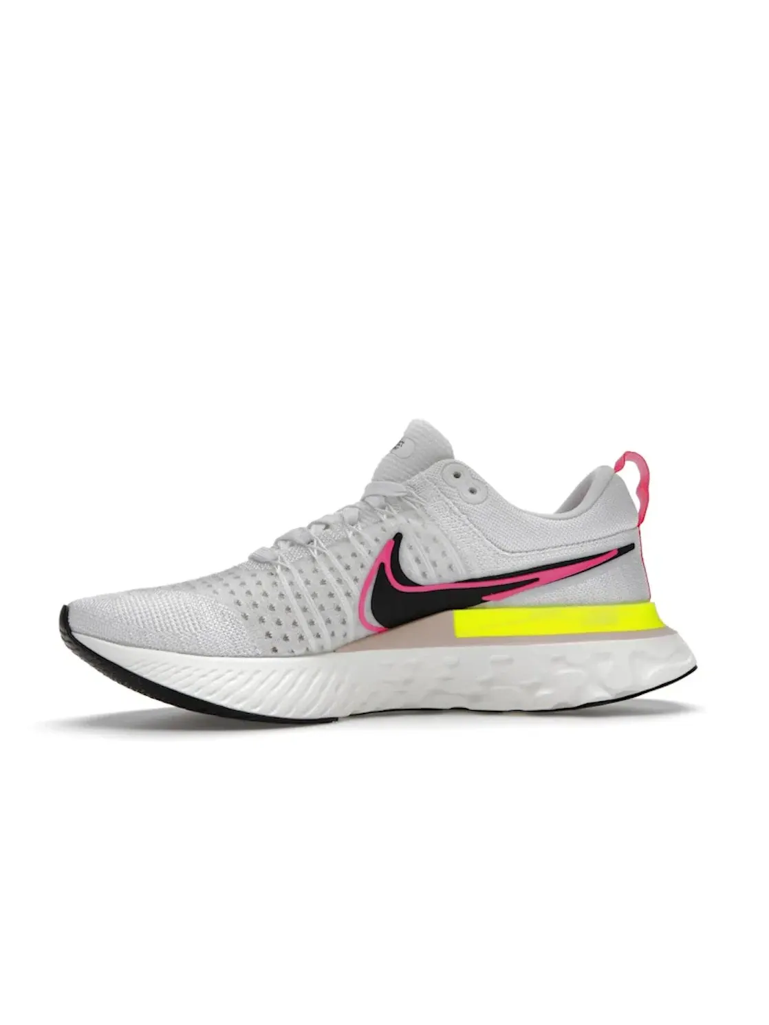 Мужские кроссовки для бега Nike React Infinity Run Flyknit 2 Rawdacious — изображение 3 из 4, белый//розовый/черный