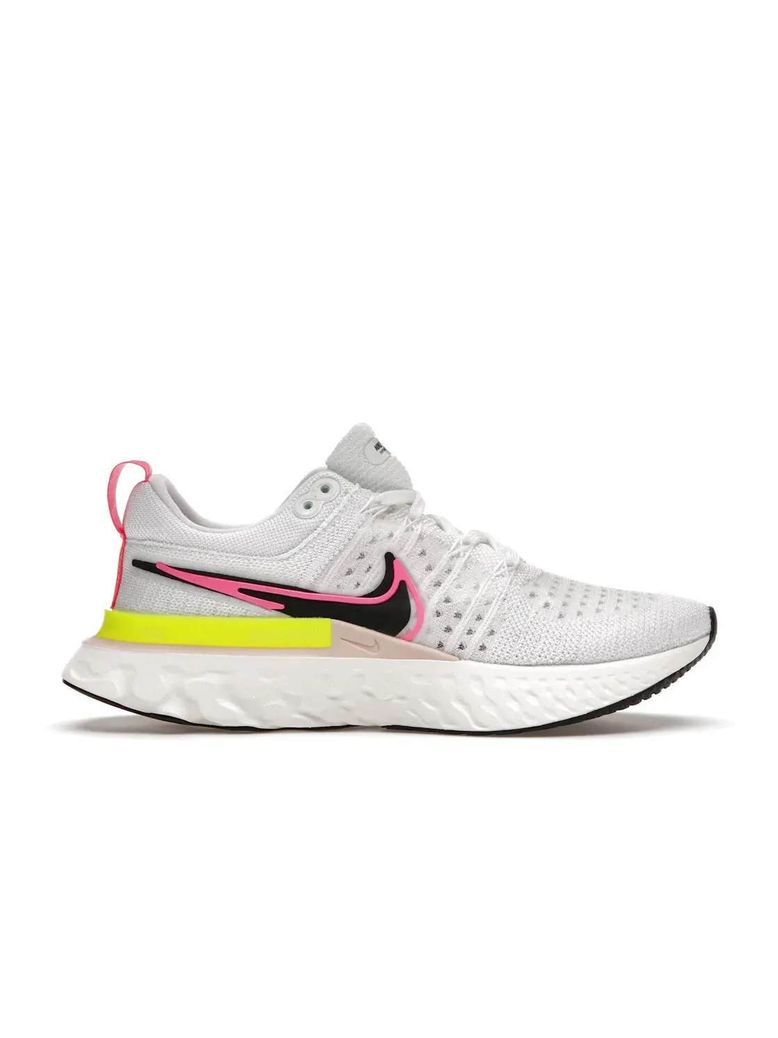 Женские кроссовки для бега Nike React Infinity Run Flyknit 2 Nike — изображение 1 из 4, белый//розовый/черный