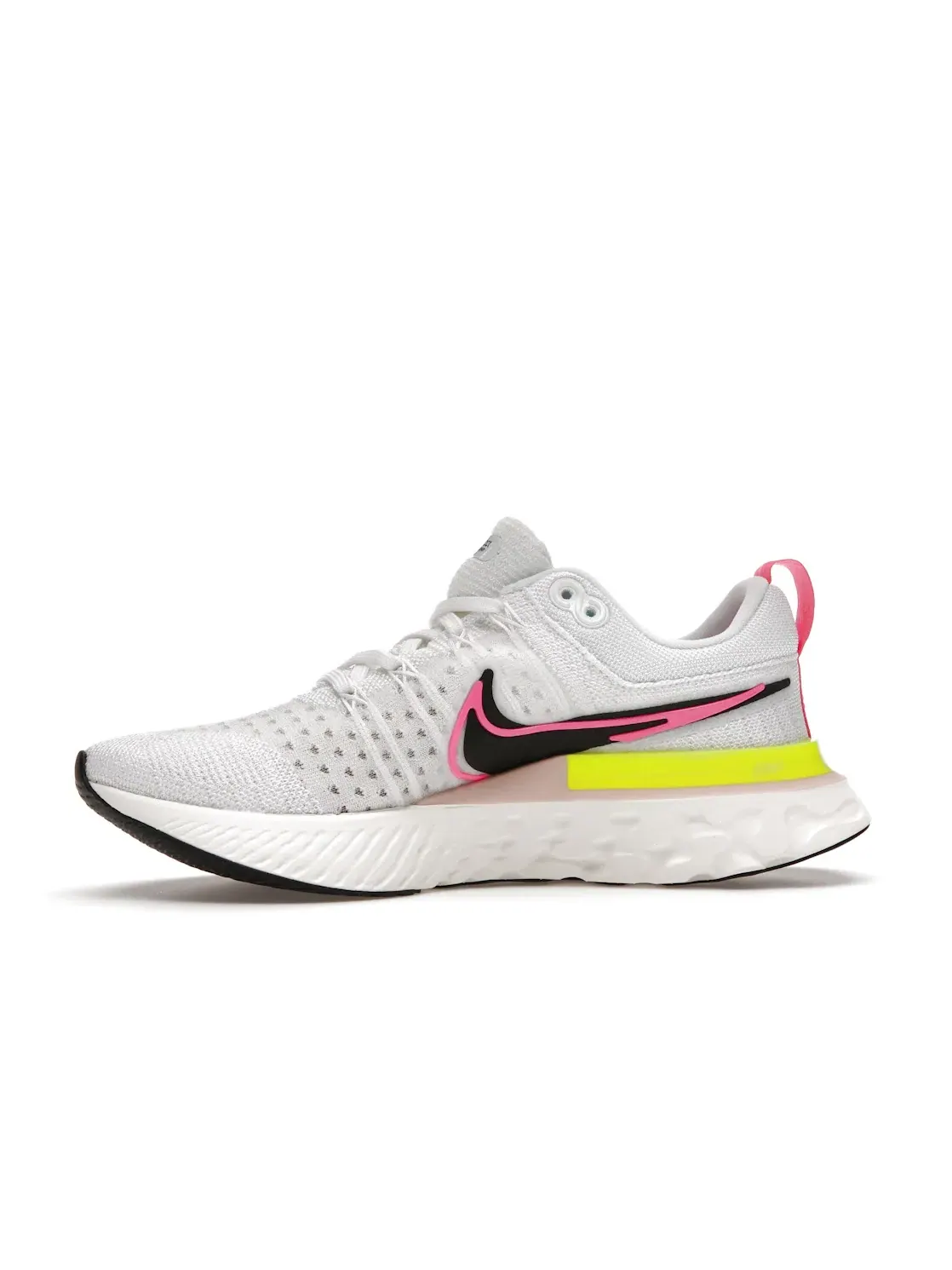 Женские кроссовки для бега Nike React Infinity Run Flyknit 2 Nike — изображение 3 из 4, белый//розовый/черный