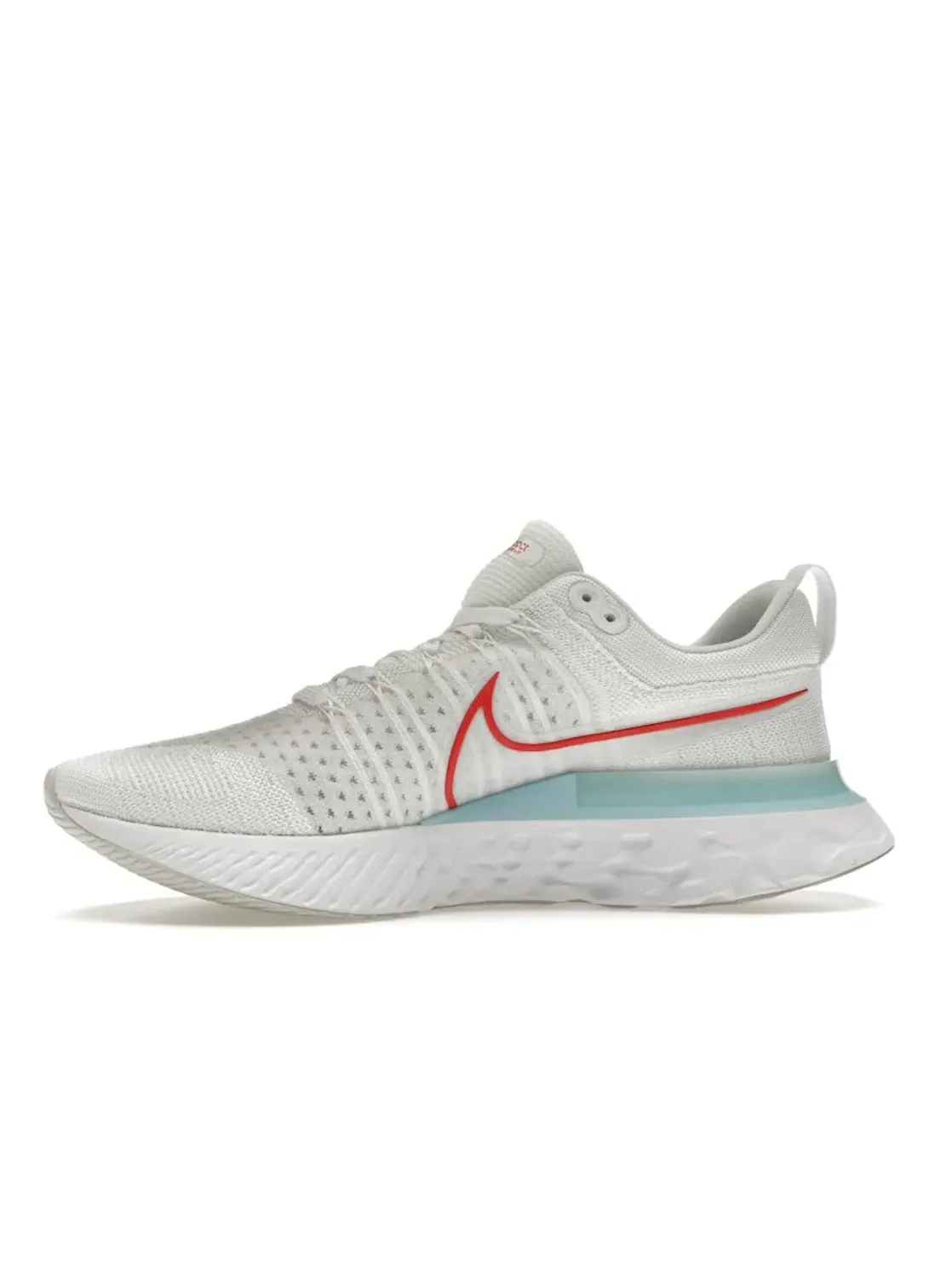 Мужские кроссовки беговые с технологией React Nike React Infinity Run Flyknit 2 — изображение 3 из 4, белый/--красный