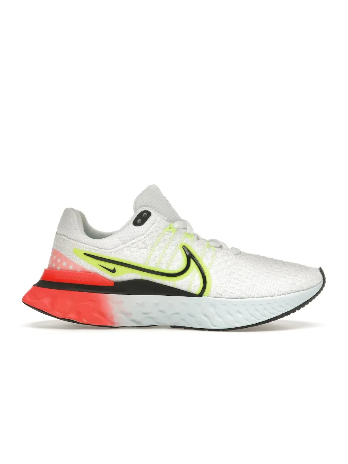 Женские кроссовки для бега с амортизацией Nike React Infinity Run Flyknit 3 — изображение 1 из 4, белый//яркий/черный