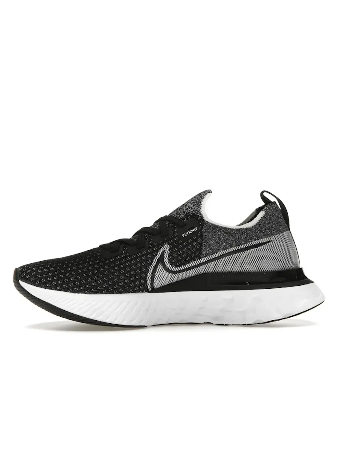 Женские кроссовки для бега с длинным рукавом Nike React Infinity Run Flyknit Nike — изображение 3 из 4, черный/белый/белый