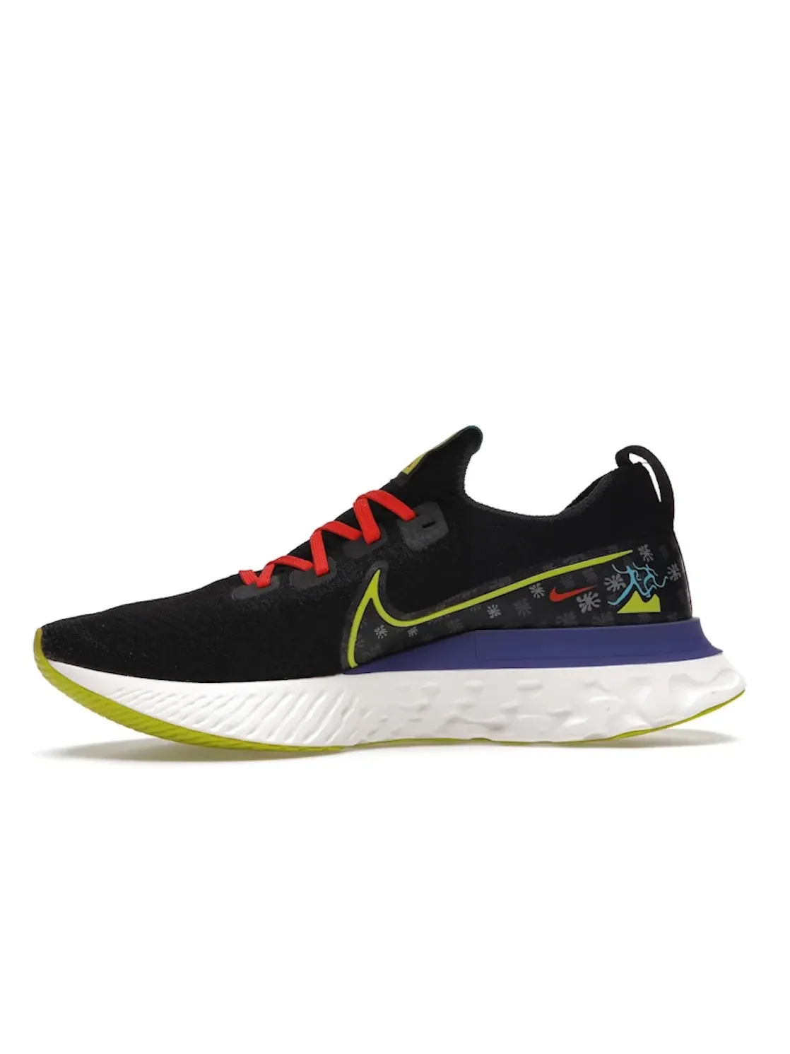 Мужские кроссовки для бега Nike React Infinity Run Flyknit Nike — изображение 3 из 4, черный/-фиолетовый-яркий