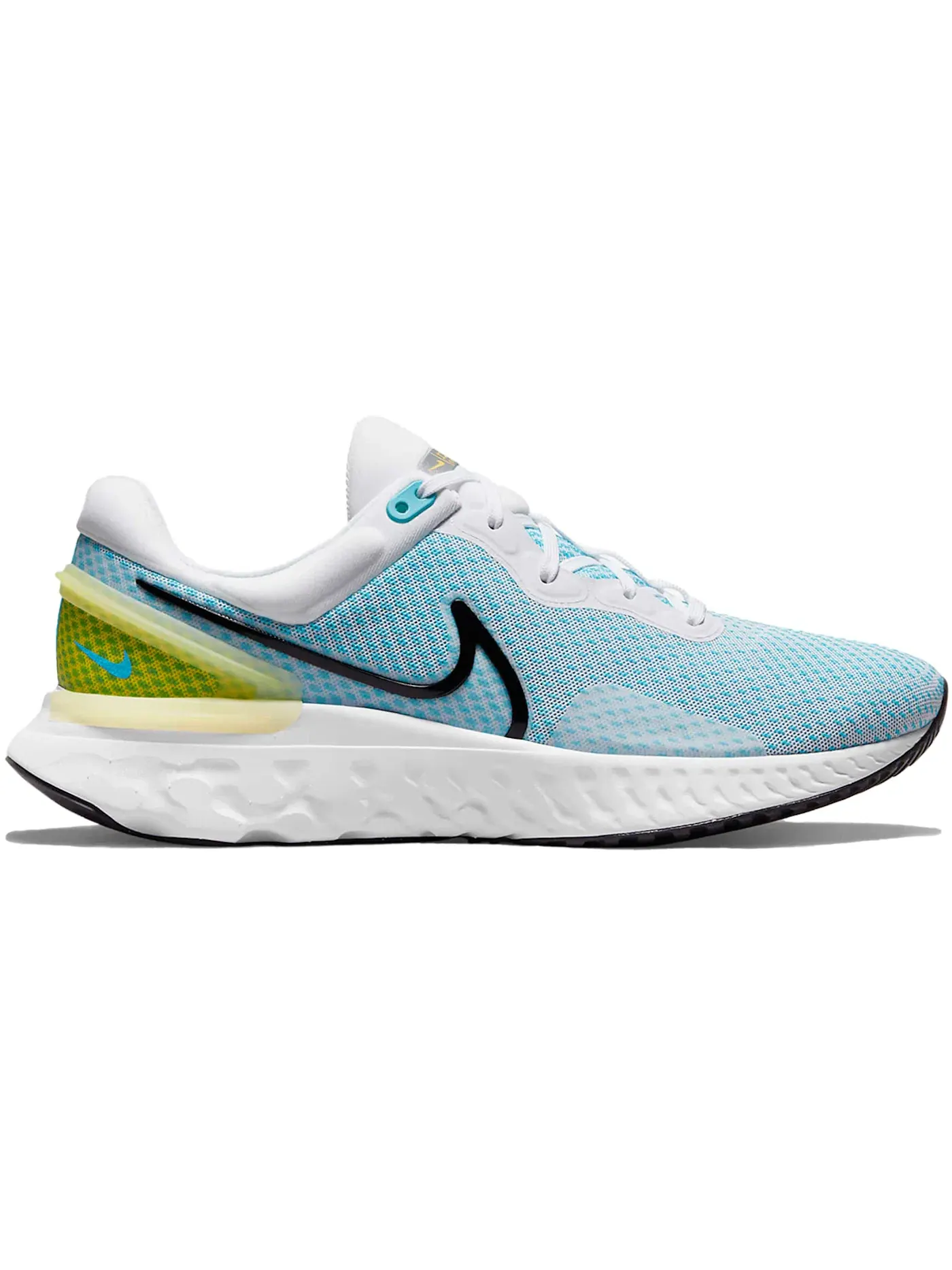 Мужские кроссовки Lifestyle Nike React Miler 3 — изображение 1 из 1, белый/синий//черный