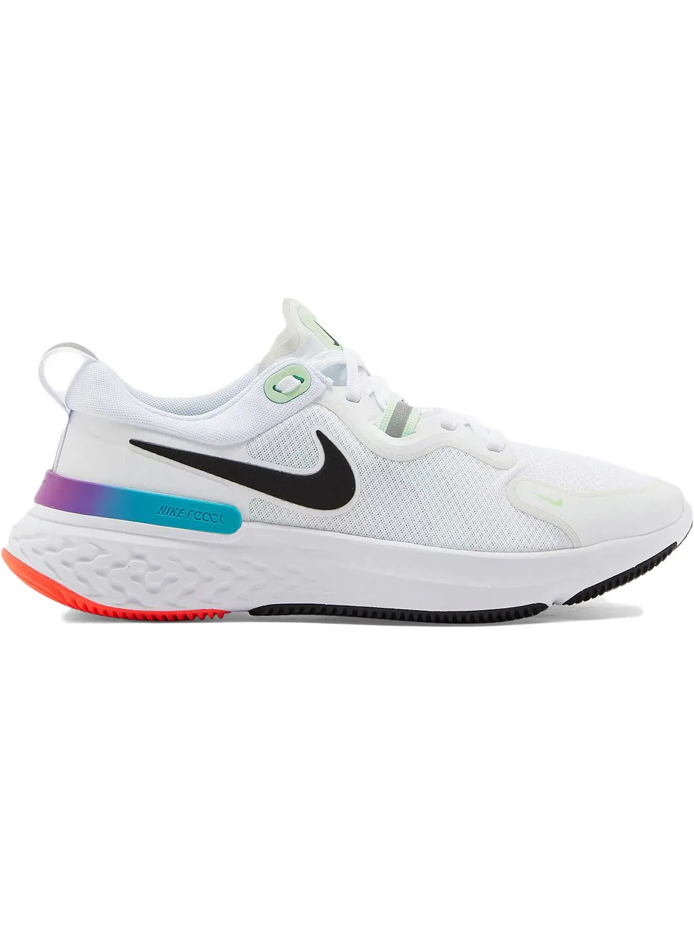 Мужские кроссовки беговые Nike React Miler Nike — изображение 1 из 1, белый/черный/зеленый