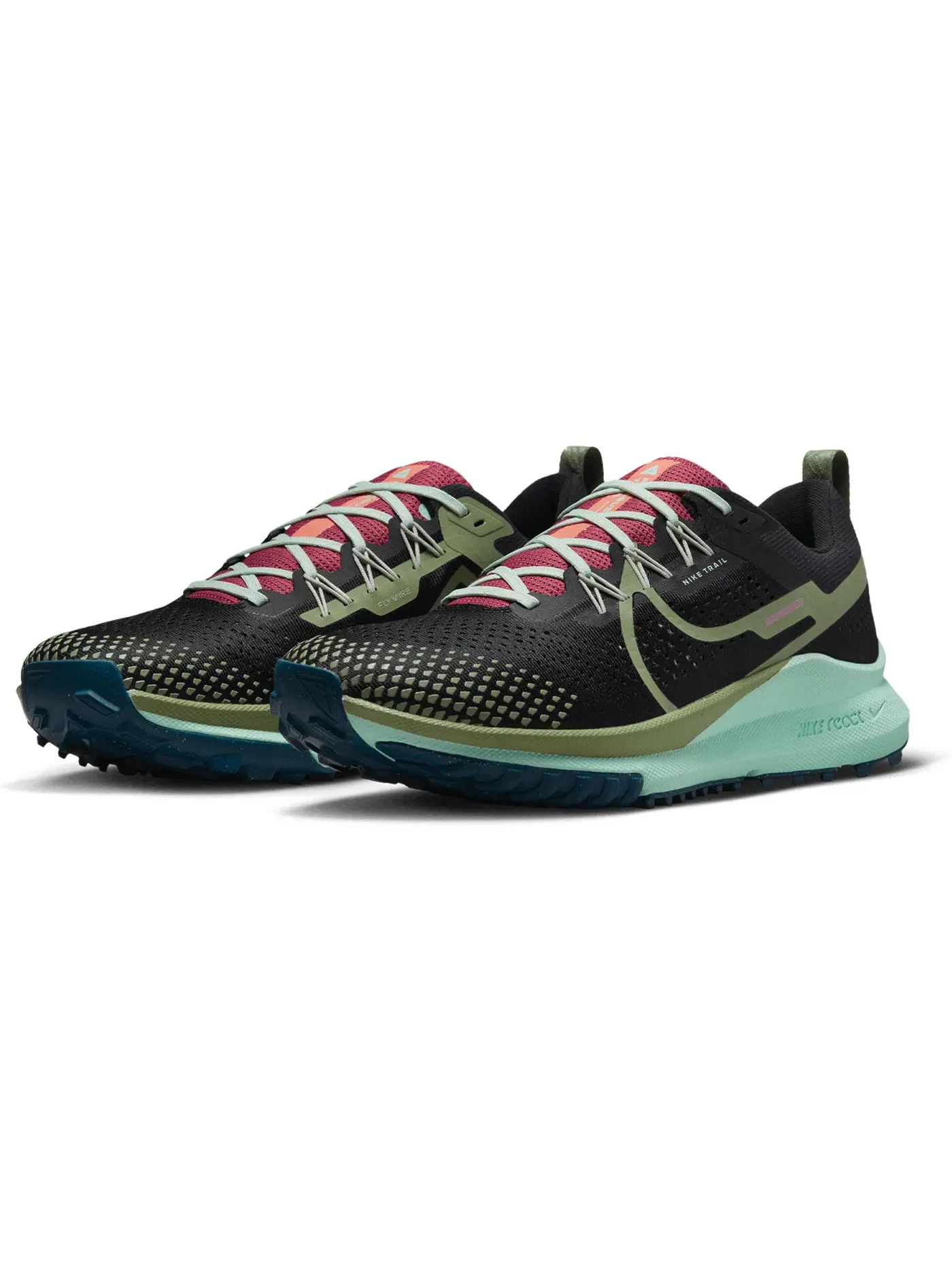 Мужские кроссовки для бега по бездорожью Nike React Pegasus Trail 4 — изображение 2 из 2, черный