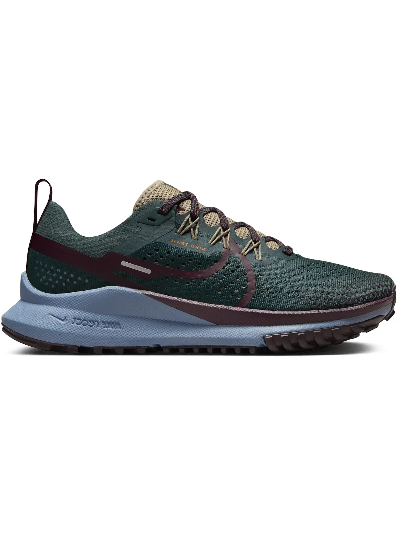 Женские кроссовки для бега с амортизацией Nike React Pegasus Trail 4 Nike — изображение 1 из 1, глубокий/хаки